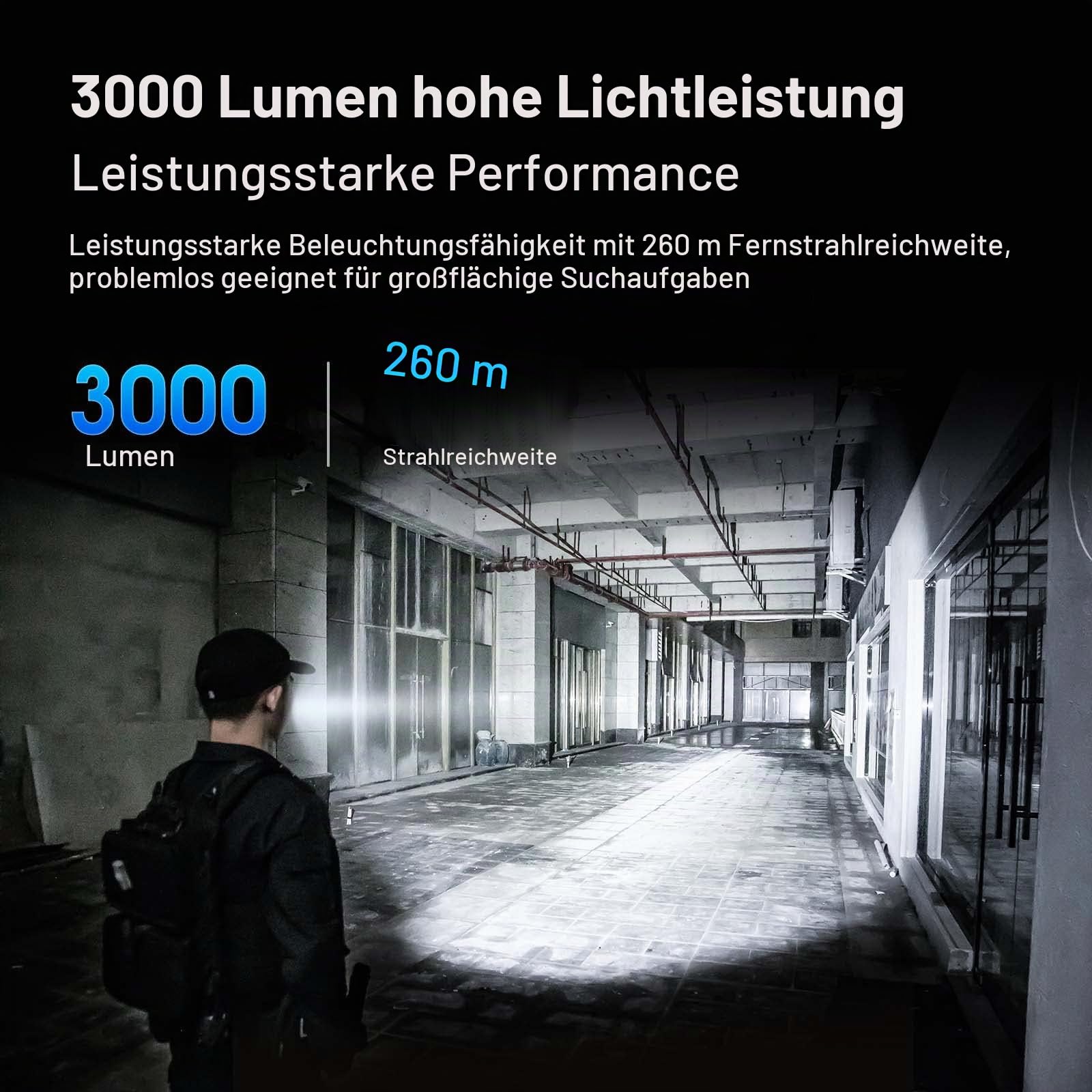 NEXTORCH P84 Taschenlampe 3000 Lumen