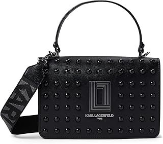 KARL LAGERFELD Women's Simone Studded Satchel Crossbody