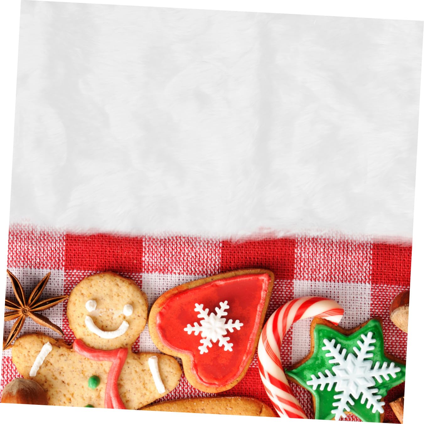 Weihnachtstischläufer Plüsch Weiß Für Esstisch Hotel Weihnachtsfeier Dekoration