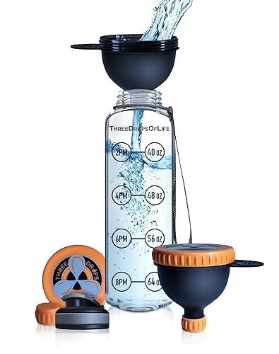 Miniatura 9 de Embudos de proteína On The Go, embudos de suplemento para entrenamientos previos y posteriores (1, 2.4 fl oz)