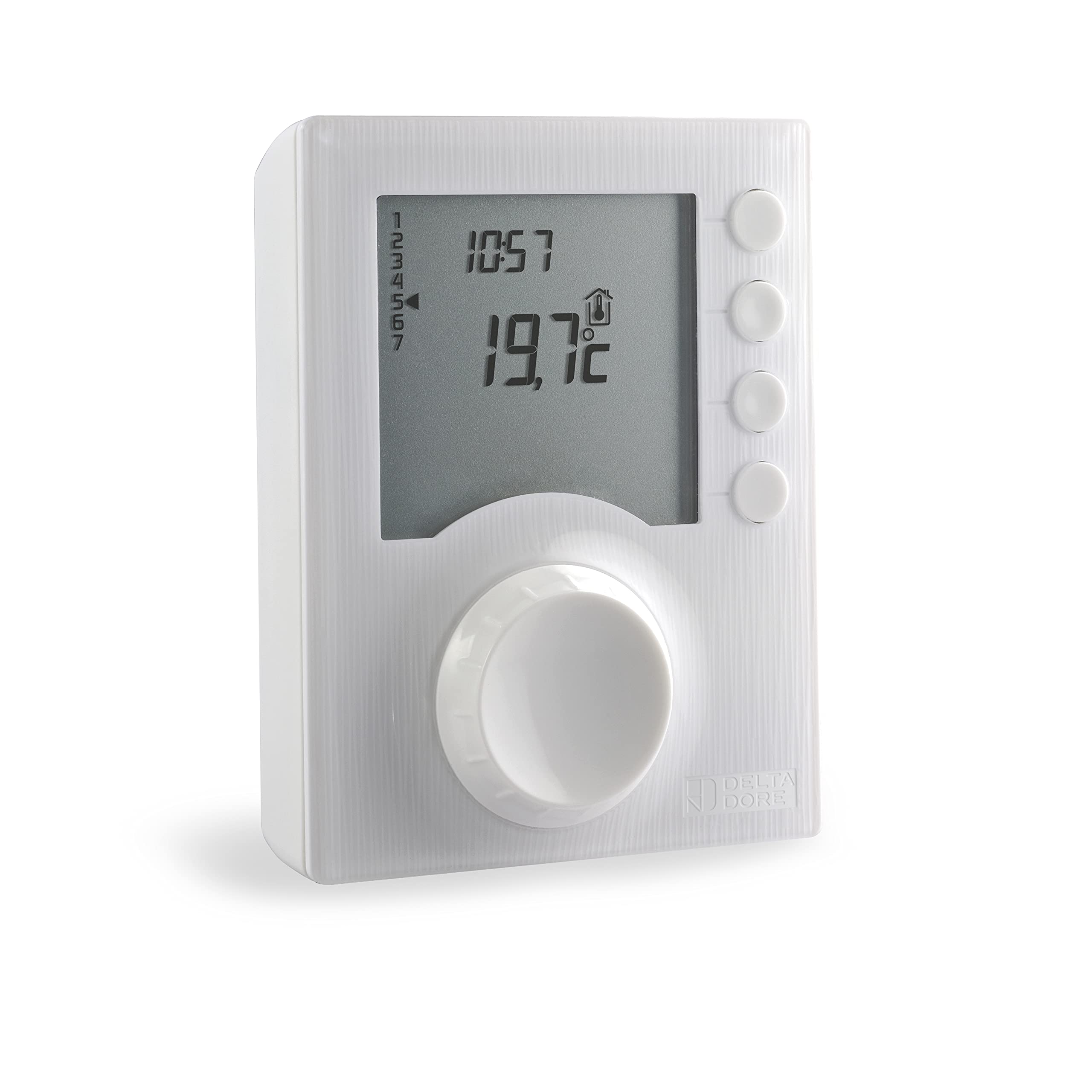 Termostato de mural Delta Dore Tybox 117+ para calefacción centralizada. Programación | Gestión de la temperatura - 6053063
