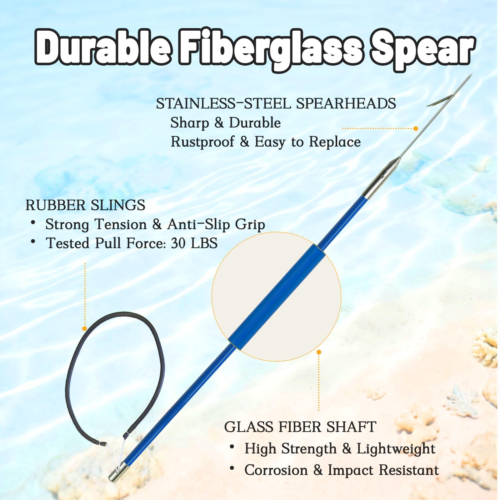 Hawaiian Sling Fishing Speer Set