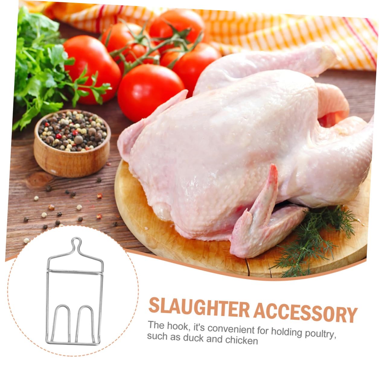 BESTYASH 2 pezzi Ganci da Cucina in Acciaio Inossidabile per Carne Resistenti e Antiusura Ganci per Appendere Pollame e Accessori per Barbecue