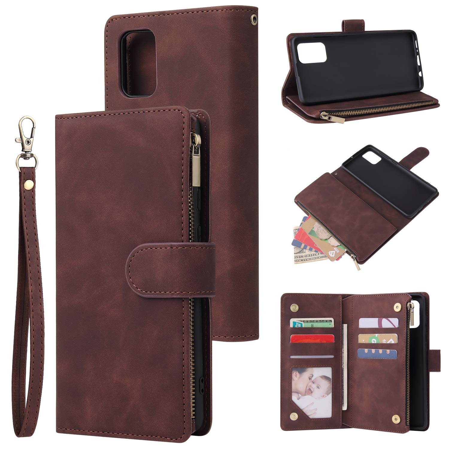 Etui antichoc Samsung S22 housse portefeuille avec fentes de cartes