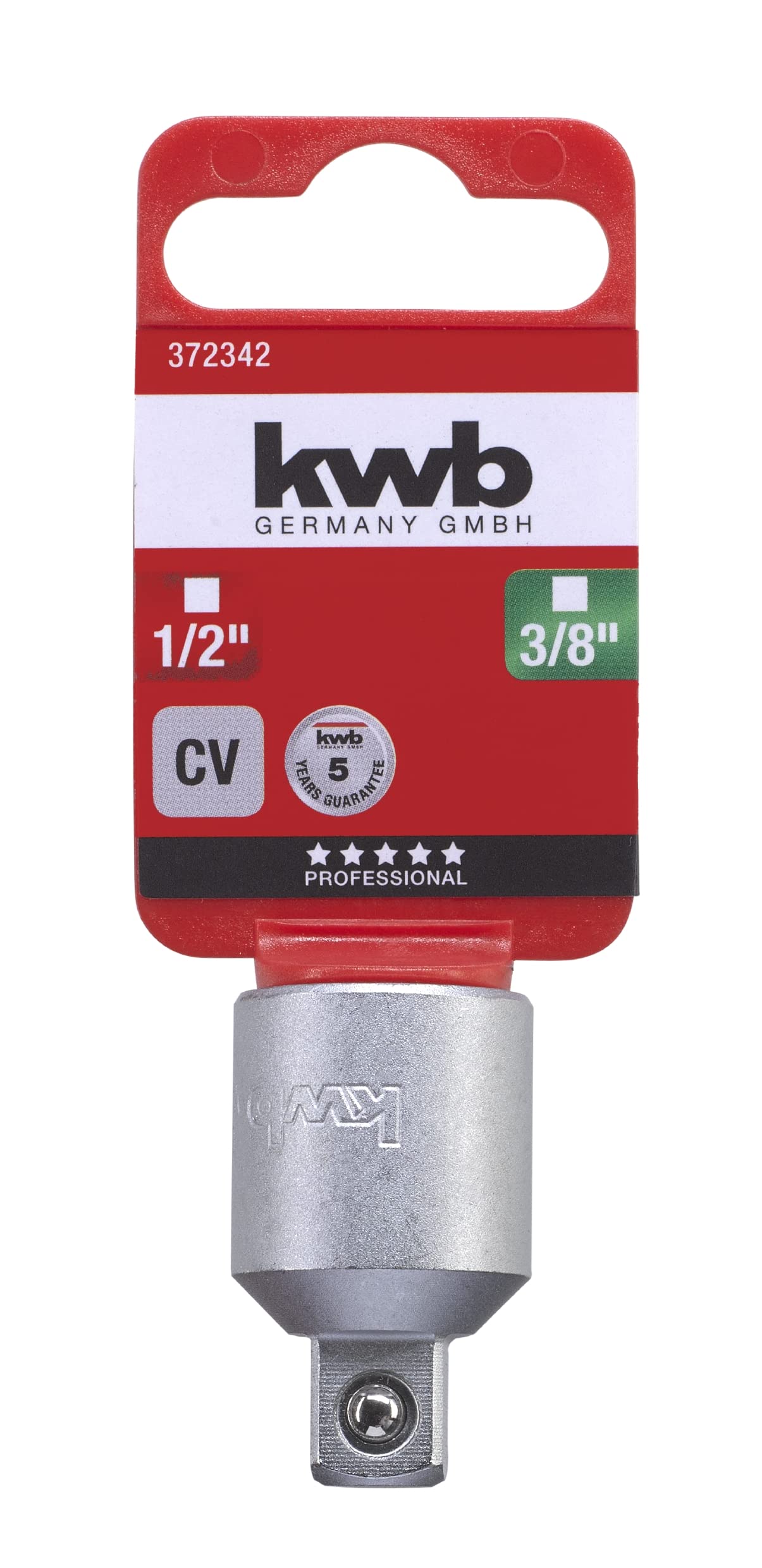 kwb 3723-42 Transition piece 1/2 x 3/8 inch, Multicolor, 1/2 Zoll - Image 2