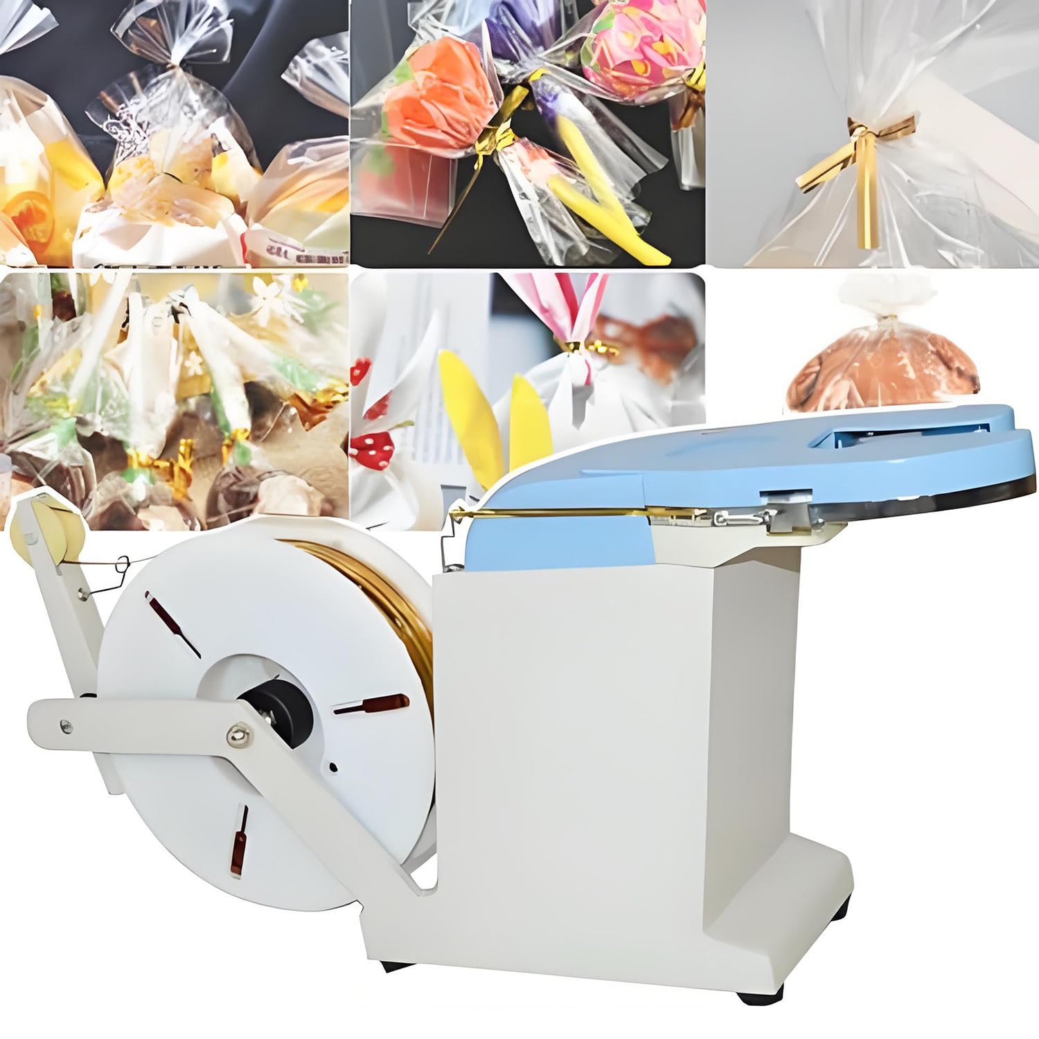 AYCDL Automatic Twist Tie Machine,Gold Wire Sealing Bundling Machine,Supermarkets Bundling Equipment,for Bread Toys