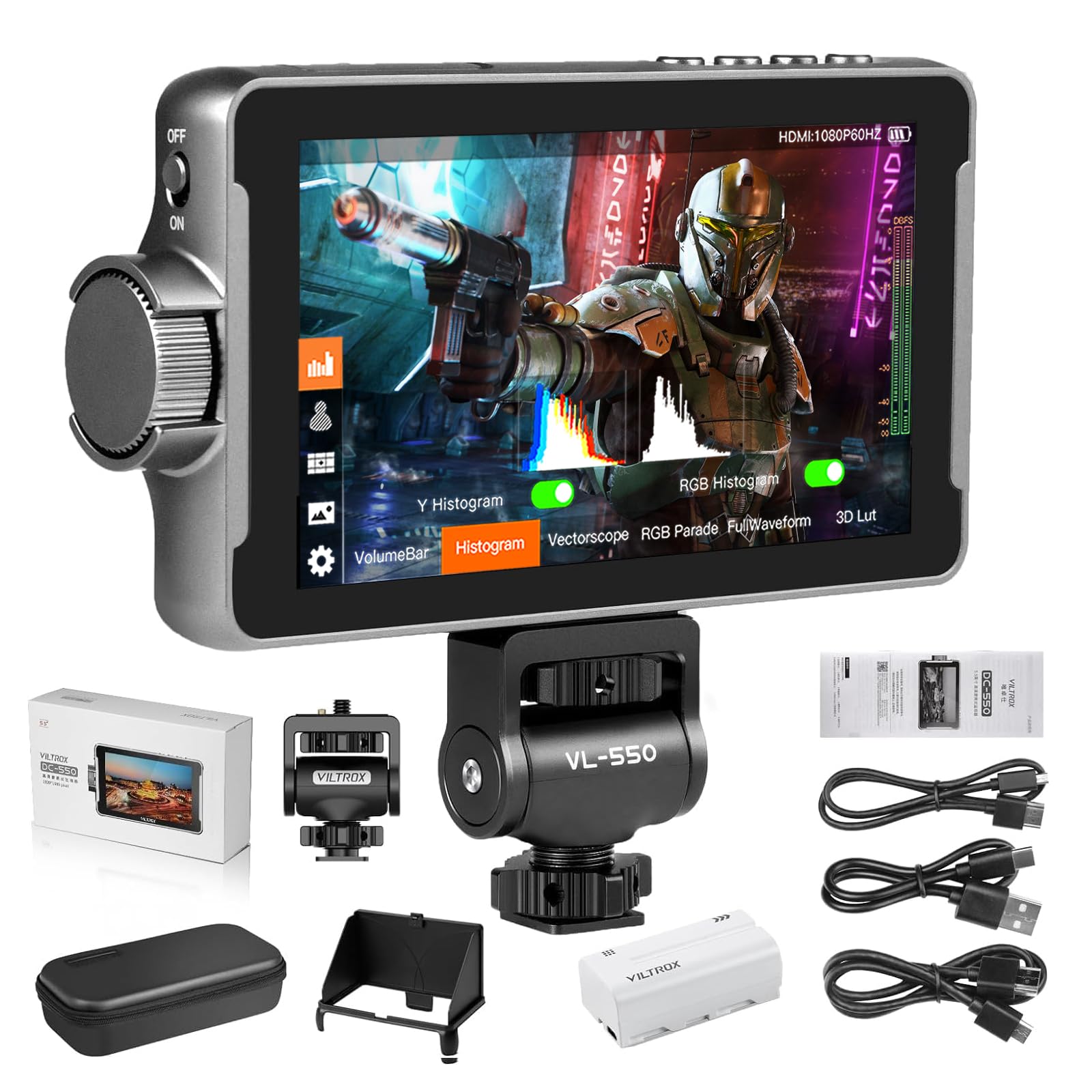 Amazon | VILTROX DC-550 5.5インチ カメラビデオ モニター