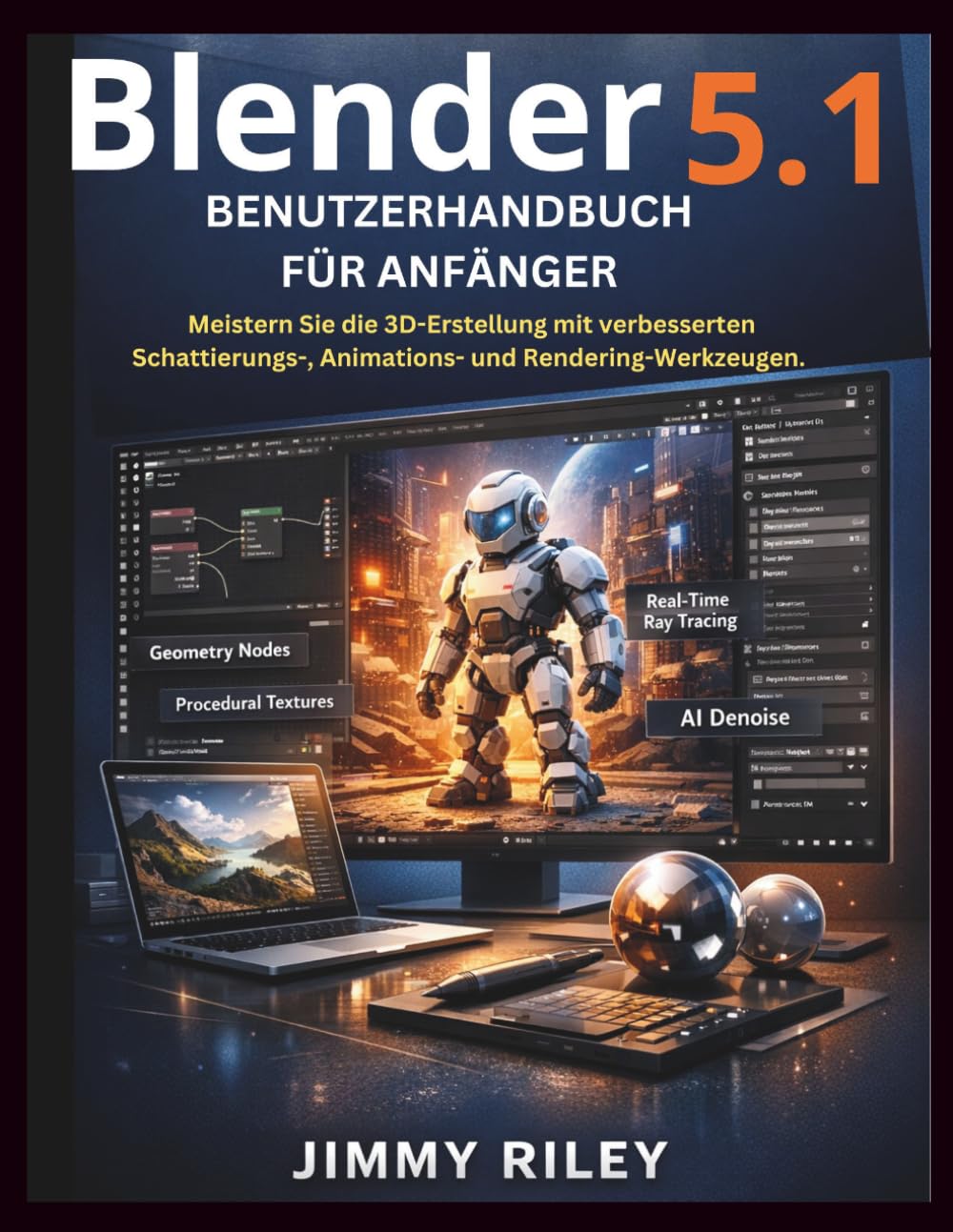 Blender 5.1 Benutzerhandbuch für Anfänger: Meistern Sie die 3D-Erstellung mit verbesserten Schattierungs-, Animations- und Rendering-Werkzeugen. (CADzenith Success Guides, Band 3)