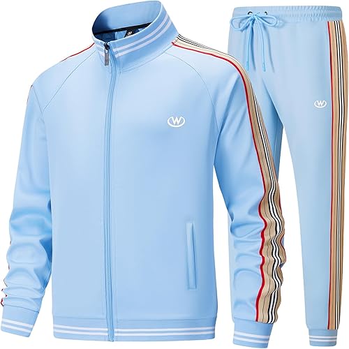 W JIANWANG Conjunto de chándal para hombre