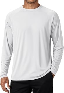 Men's Long Sleeve Shirts UPF 50+ Sun Protection Dry Fit Shirt Lightweight Workout Athletic T-Shirt Rash Guard