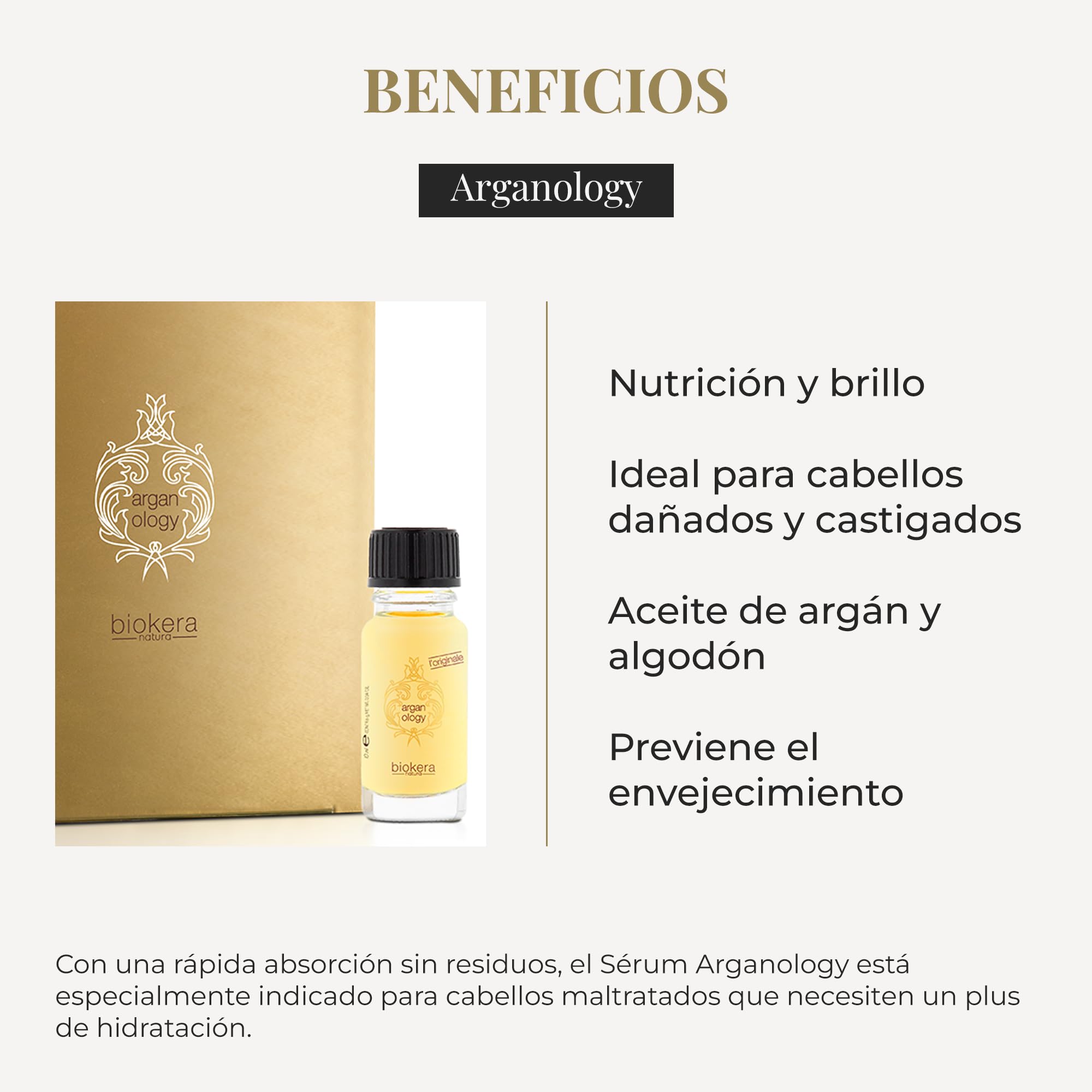 SALERM - Serúm Aceite de Argán para el Pelo - Biokera Arganology - 12 x 10 ml - para Cabellos Muy Secos y Dañados - Nutrición y Brillo - Revitaliza el Cabello - Plus de Hidratación