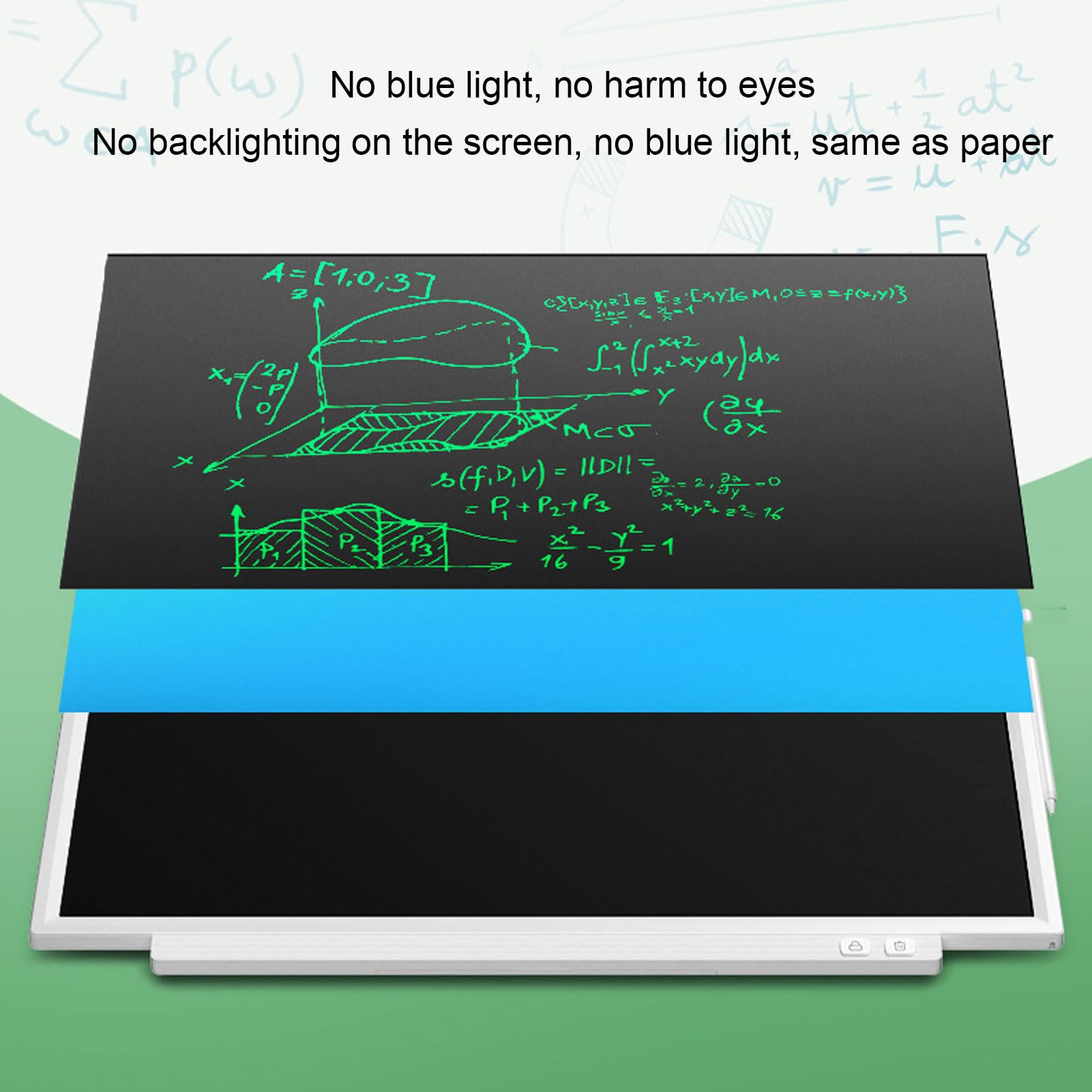 Asixxsix Tavoletta Grafica LCD da 24 Pollici, Schermo Ad Alta luminosità Lavagna Colorata per Doodle con Penna di Supporto Integrata Inclusa per l'uso in Ufficio, a Casa e a Scuola