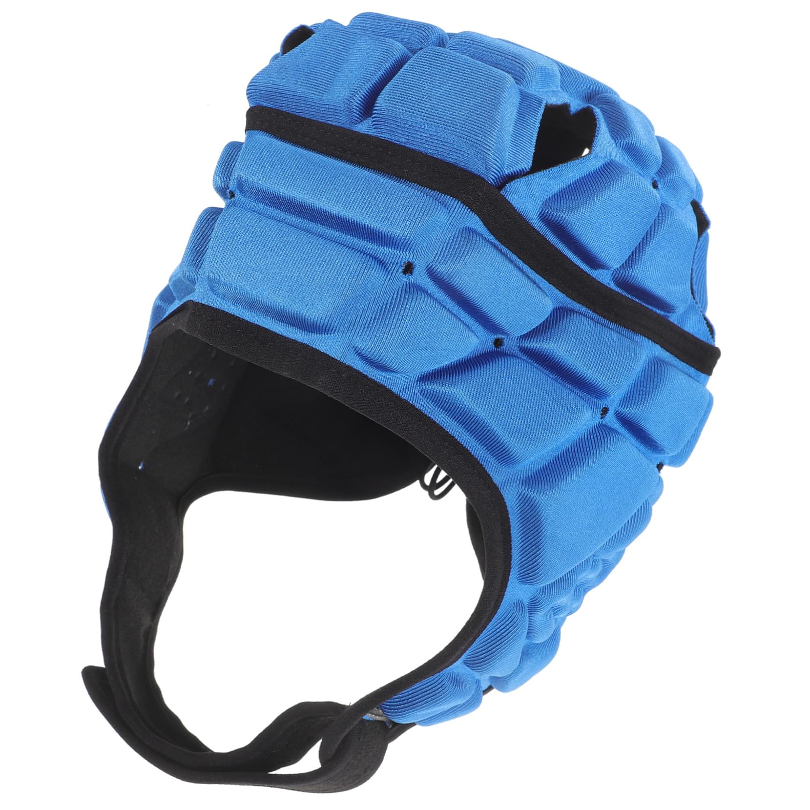 BESPORTBLE copricapo da wrestling guardia protettivo casco da atleta imbottito casco caschetto rugby protezione per la testa da rugby protezione per la testa regolabile spugna Blue