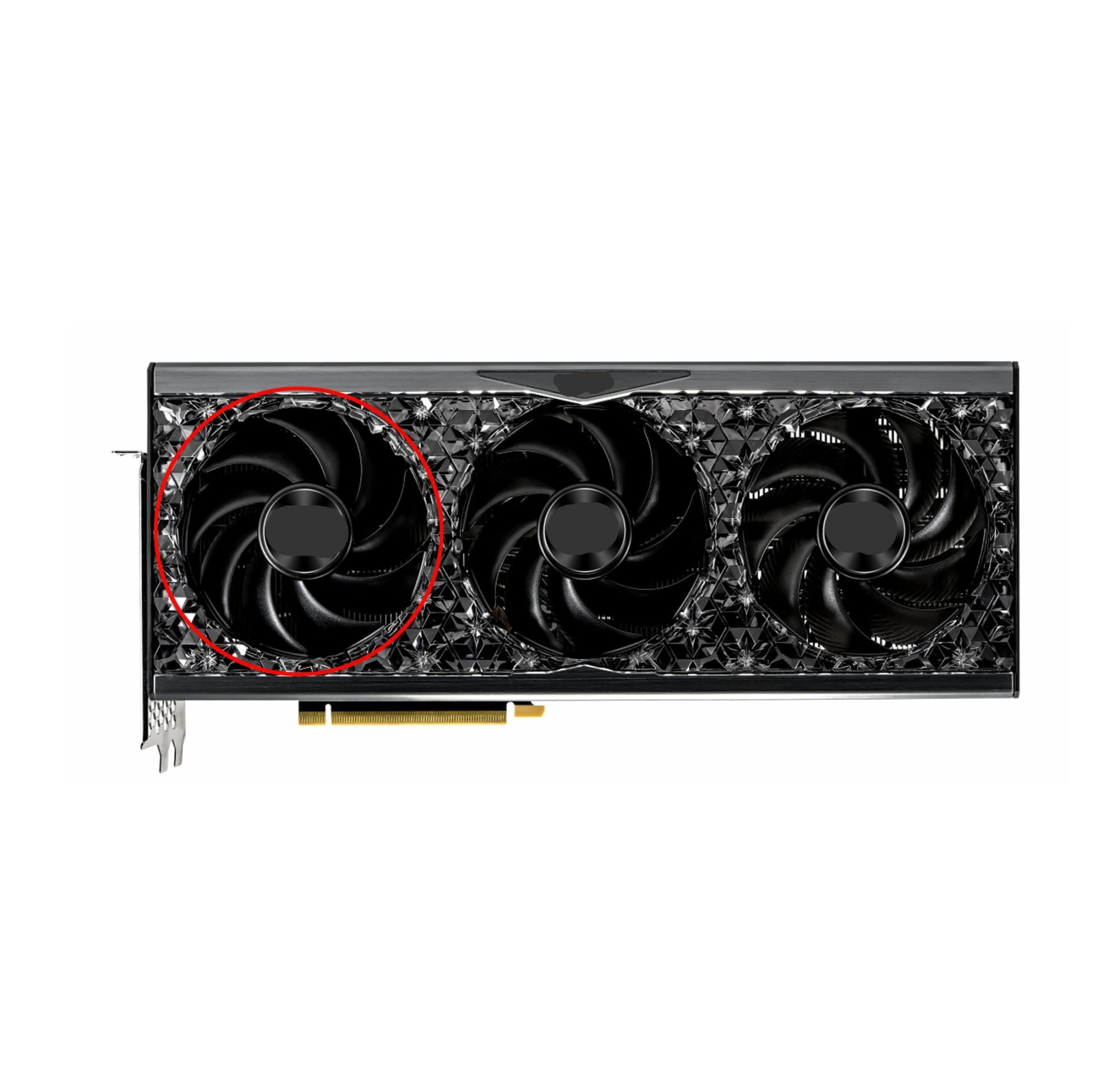 Compatible Con Palit, Compatible Con GeForce,RTX 4090 4080 4070 Ti 92MM TH9520B2H-PCB02 DC12V 0.6A Ventilador For Tarjeta Gráfica De 4 Pines(Middle fan)