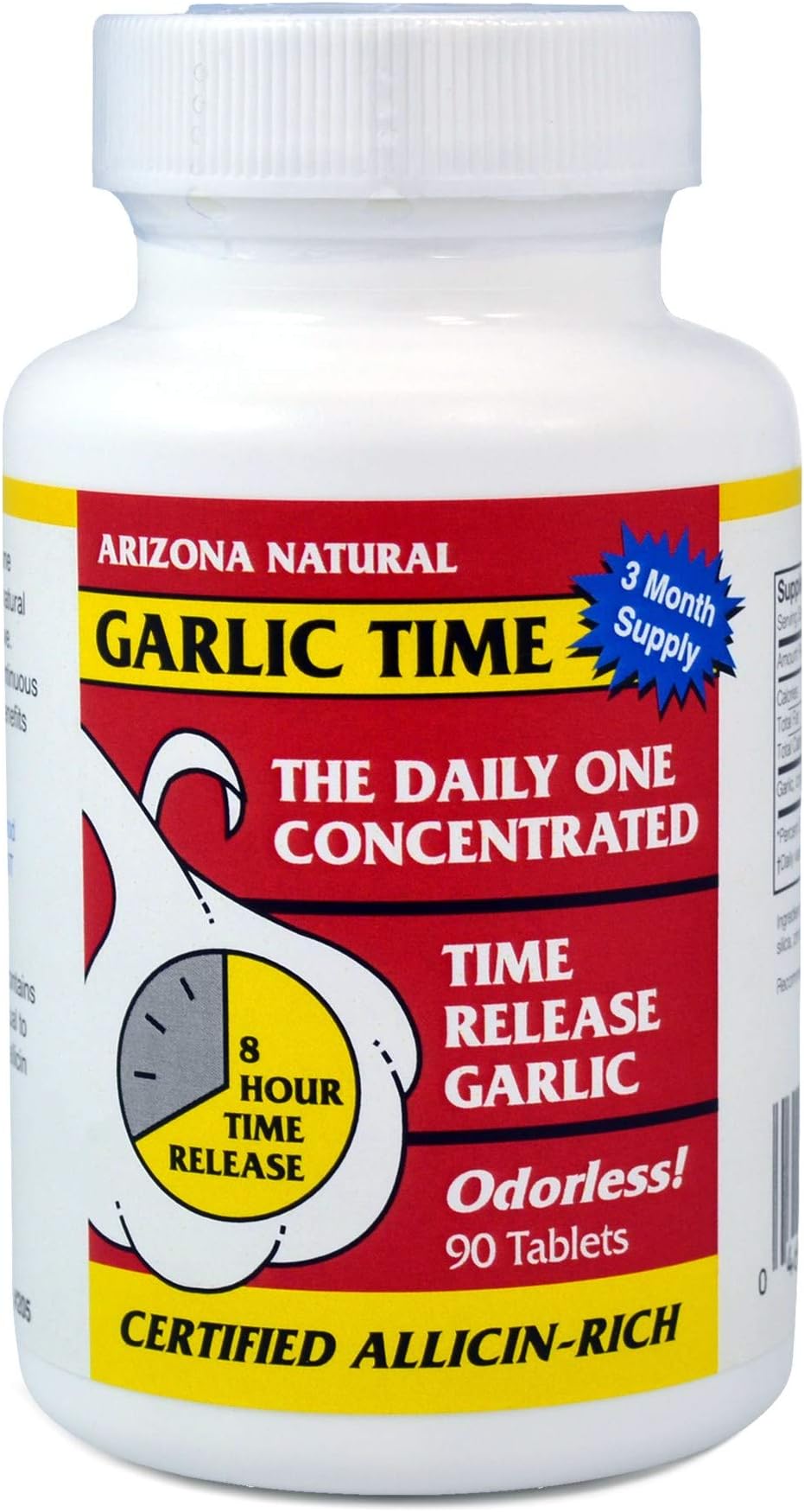 Garlic Time, 90 Tablets (600 mg per Tablet)