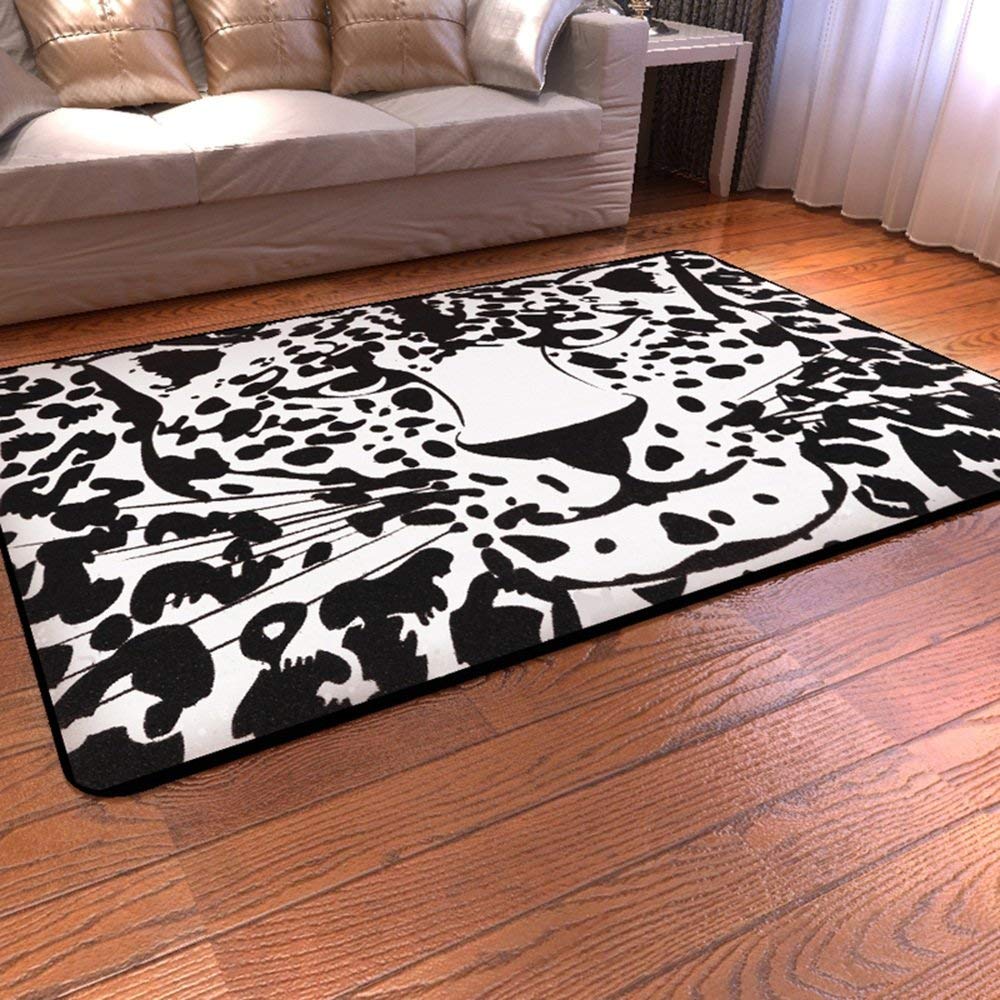 Alfombra de salón resistente 100 x 150 cm cojín de sofá con base antideslizante MU Inicio 5