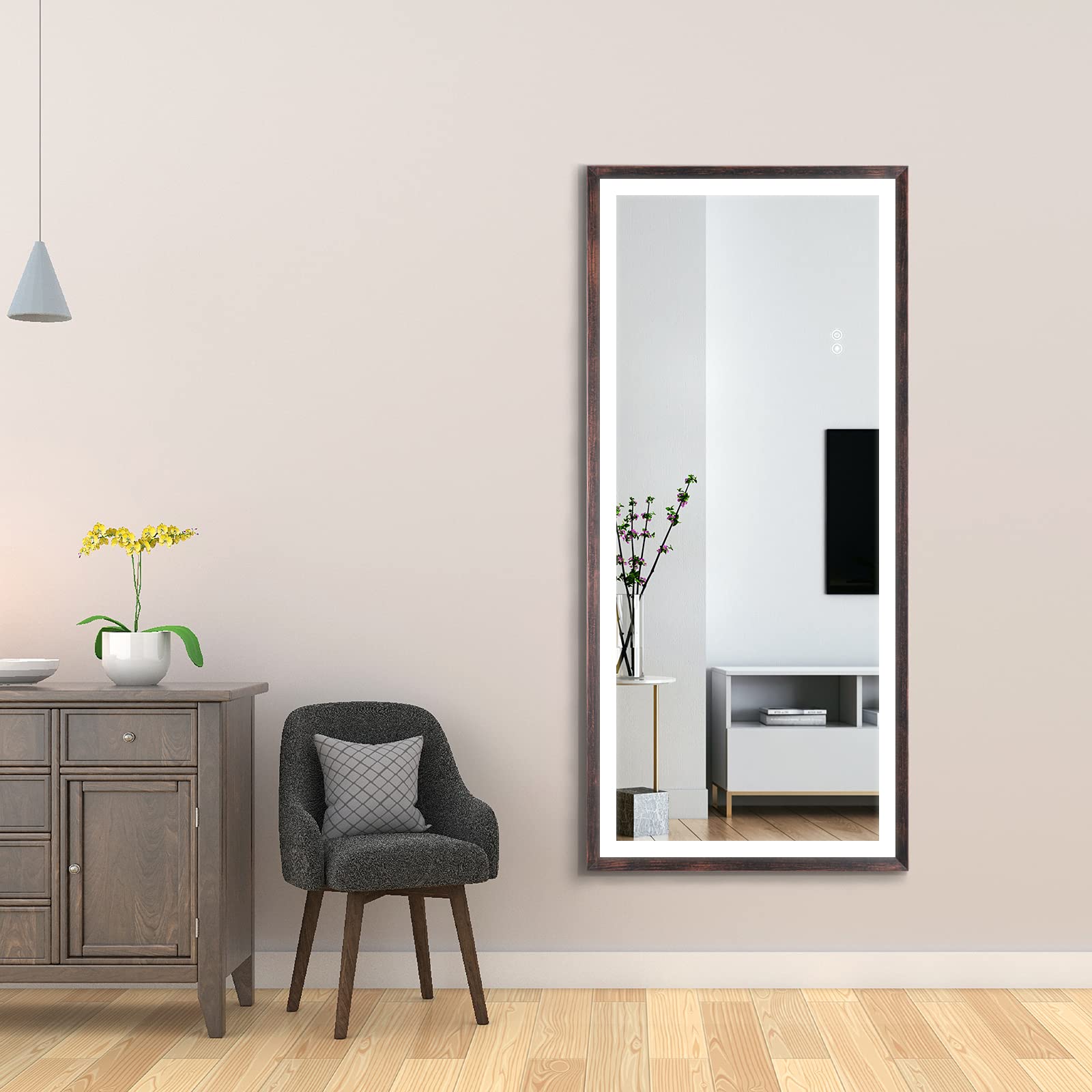 Buy Exbrite Led Lighted Full Length Mirror, 48x22 Inch Wall ed Body