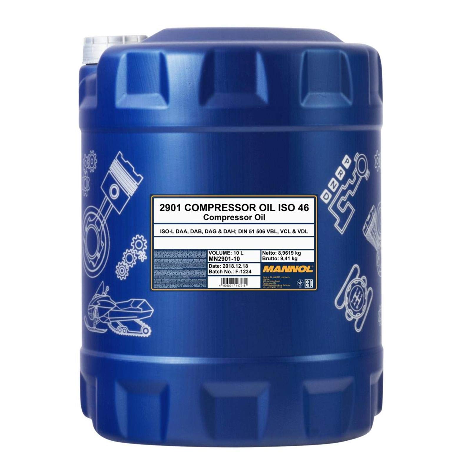 MANNOL MN2901-10 Aceite de compresor 10L