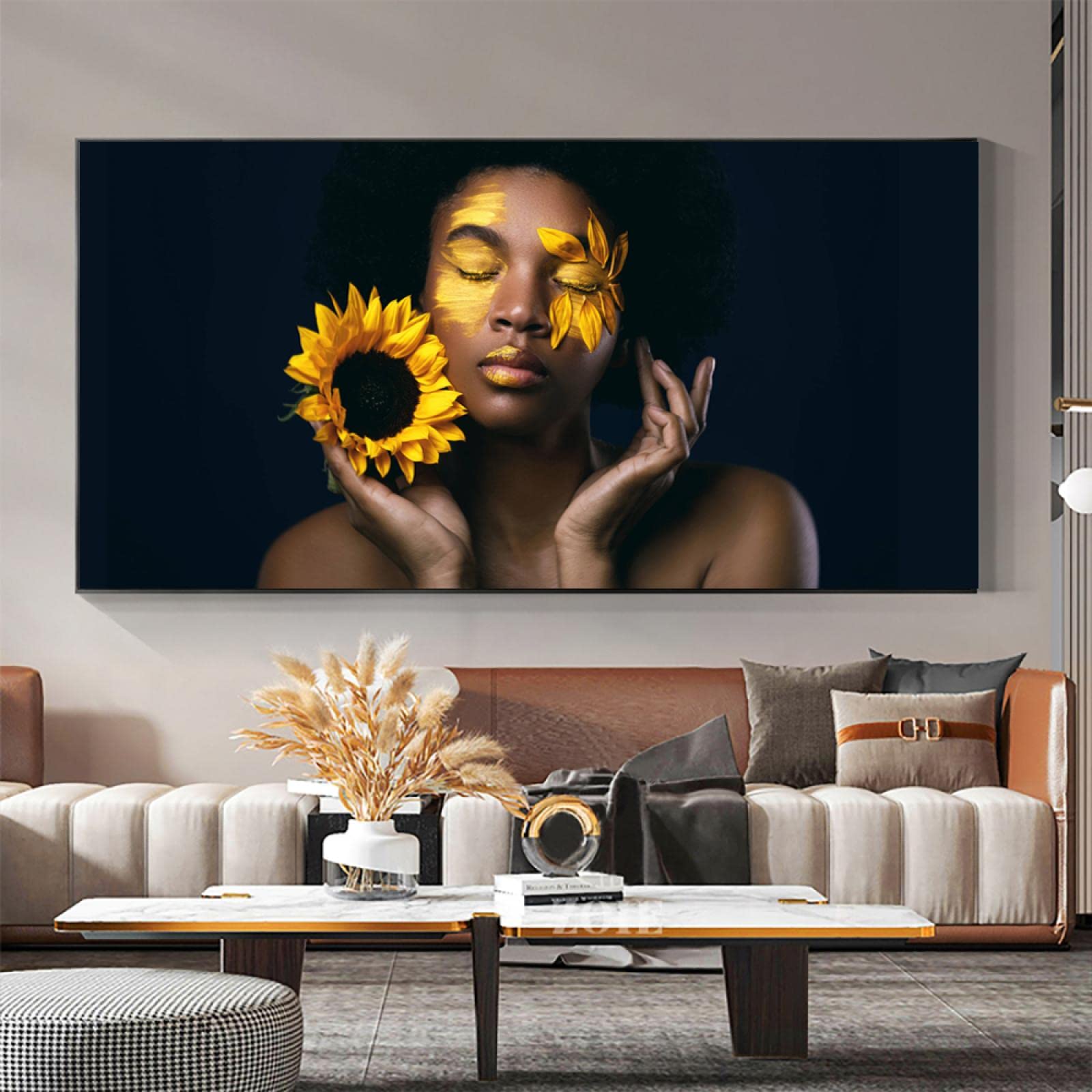 Black Women Paintings For Living Rooms GLOKAKA African American Canvas