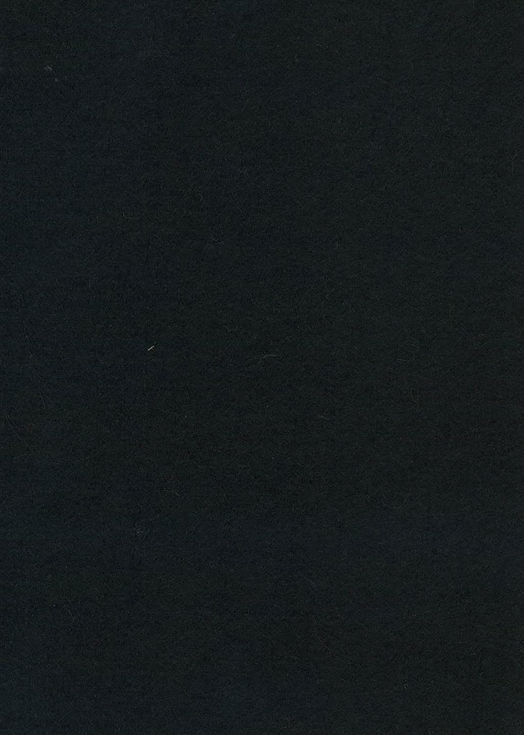Black - Wool Felt Oversized Sheet - 35% Wool Blend - 1 12x18 inch Sheet