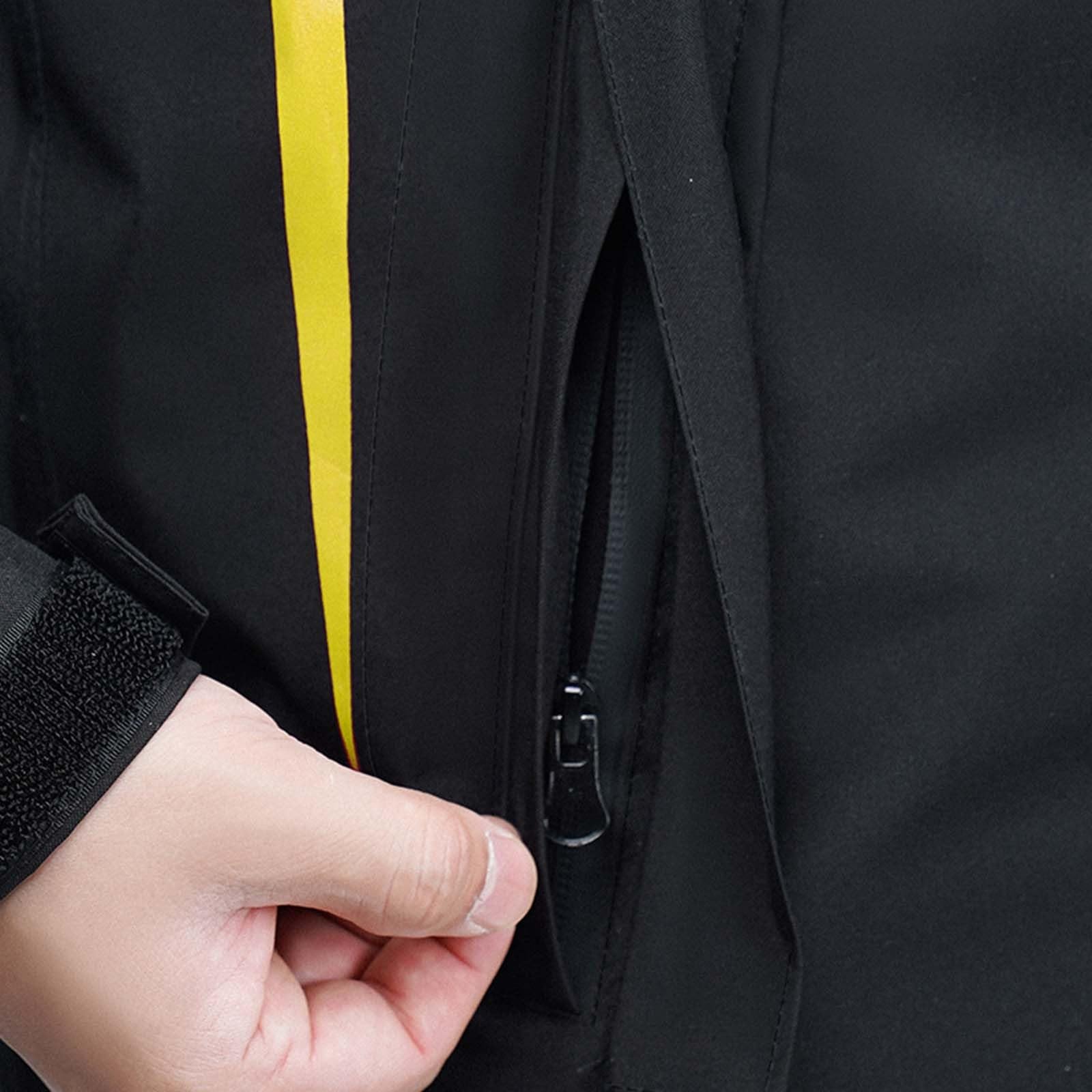 Generisch Tuta antipioggia da donna, due pezzi, impermeabile, pantaloni da pioggia, riflettente, per moto, attività all'aperto, pesca, sport, tuta a vento