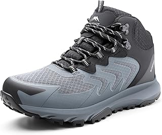 Men's Waterproof Hiking Boots Lightweight Comfortable Breathable Outdoor...