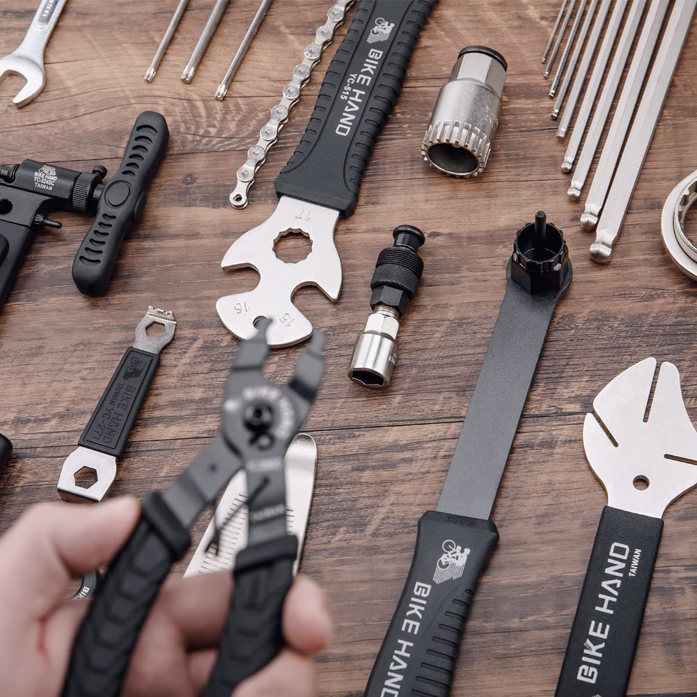 CXWXC Set Di Attrezzi Per Bicicletta Da 32 Pezzi - Kit Di Riparazione Professionale Con Chiavi, Smagliacatena, Tiracatena, In Valigetta Rigida, Per Mountain Bike E Bici Da Strada