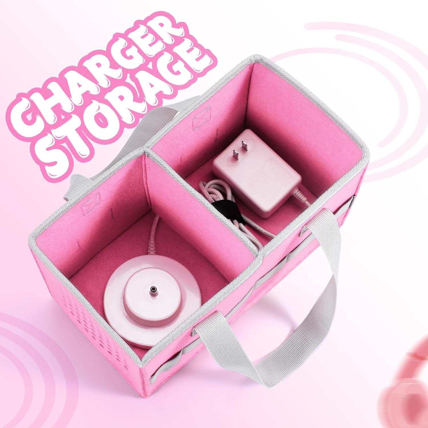 Carrying Case for Toniebox Starter Set and Tonies Figurines, Felt Organizer Travel Bag with Strap for Tonies Box, Travel Cloth Musical Toy Folding Bag for Toniebox Accessories - Image 6