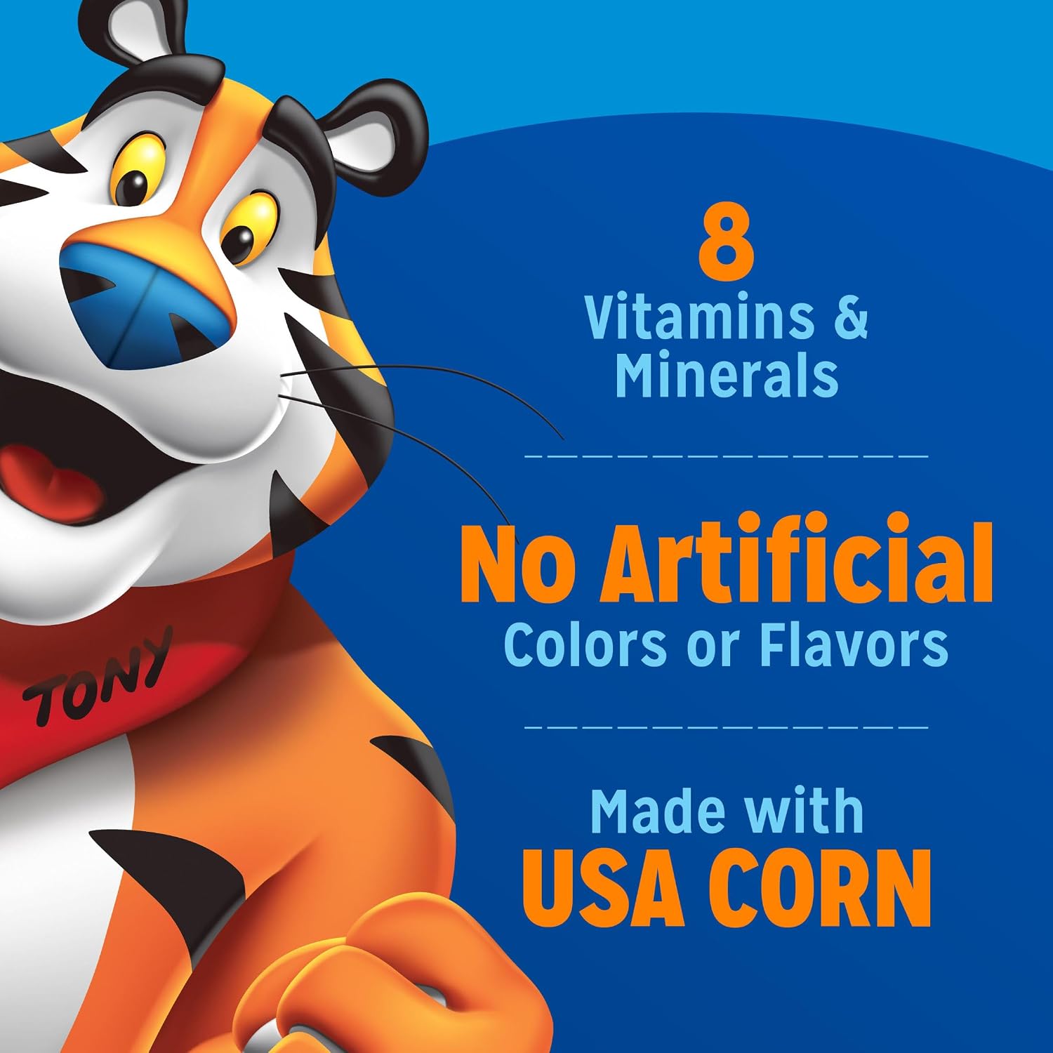 Kellogg's Frosted Flakes Breakfast Cereal, Kids Cereal, Family Breakfast, Family Size, Original, 21.7oz Box (1 Box)