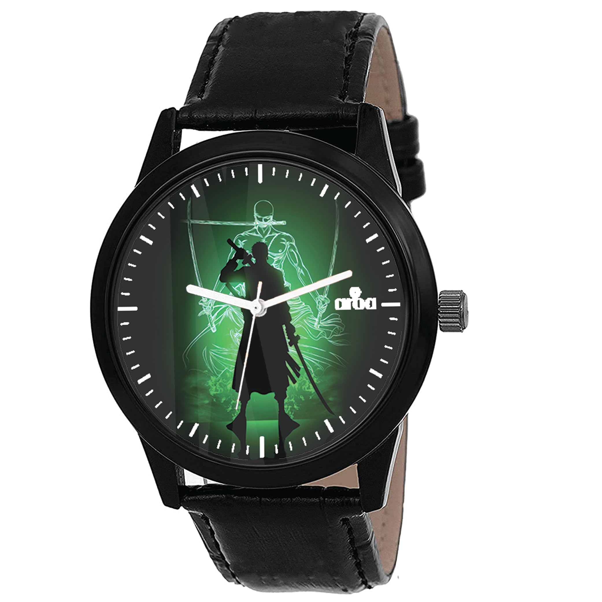 AROA Watch New Watch for Roronoa Zoro Neon Green Model : 723 Black Metal Type Analog Black Strap Watch Green Dial for Men Stylish Watch for Boys- (B0C7MPVTYY) Amazon Price History, Amazon Price Tracker