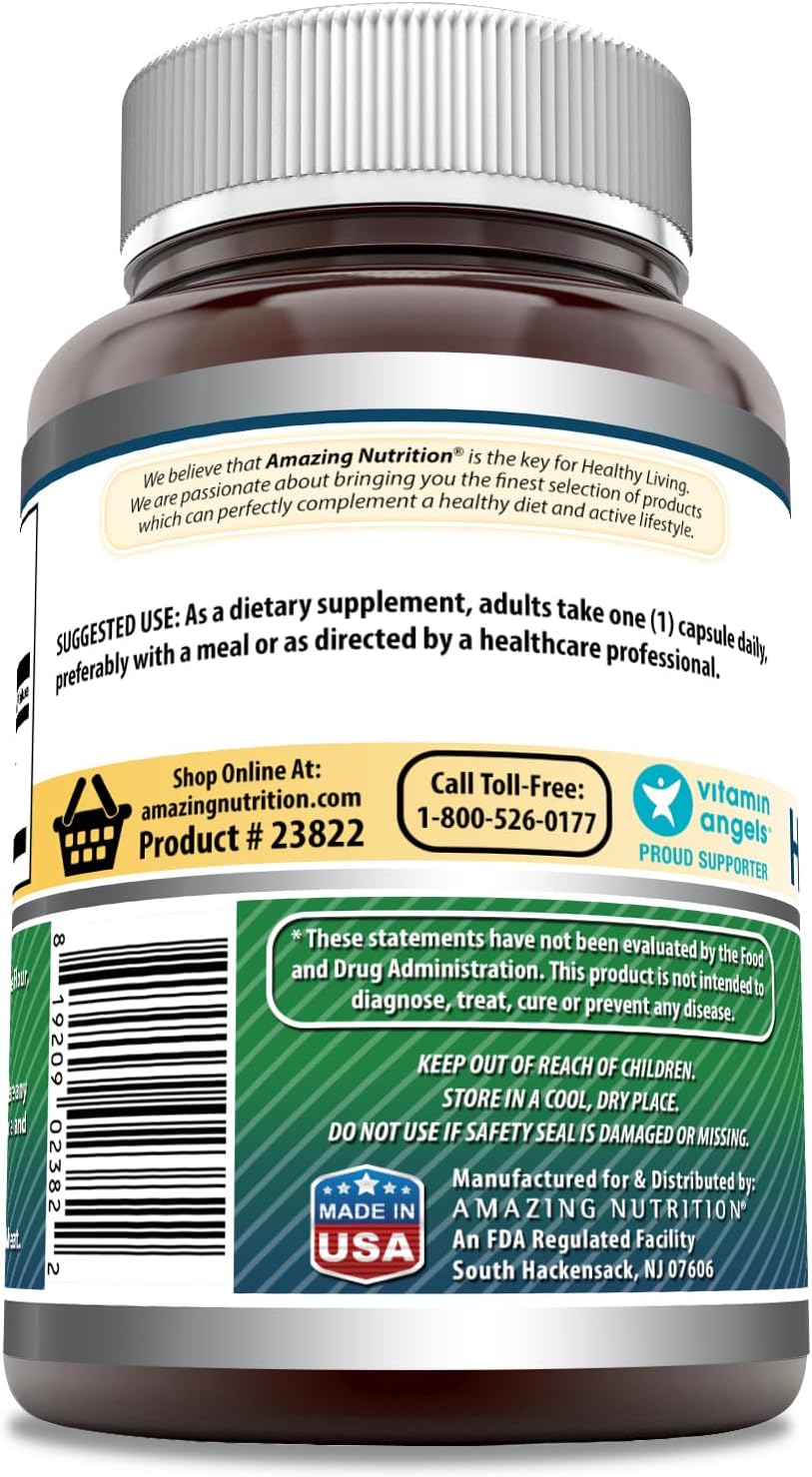 Amazing Formulas Hyaluronic Acid 100 Mg Supplement | Capsules | Non-GMO | Gluten-Free | Made in USA (1 Pack, 360 Count)
