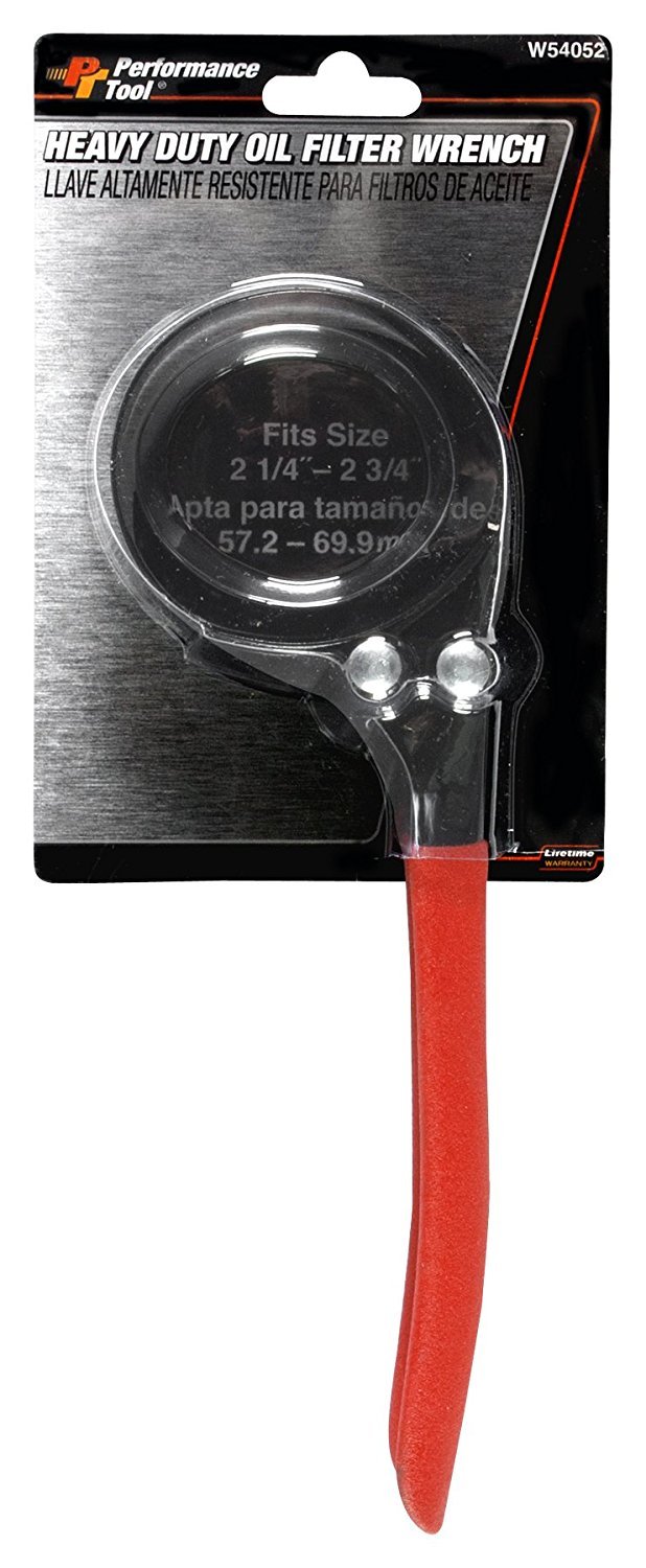 Oil Filter Wrench 21/4 to 23/4 Performance Tool W54052 Oil Filter