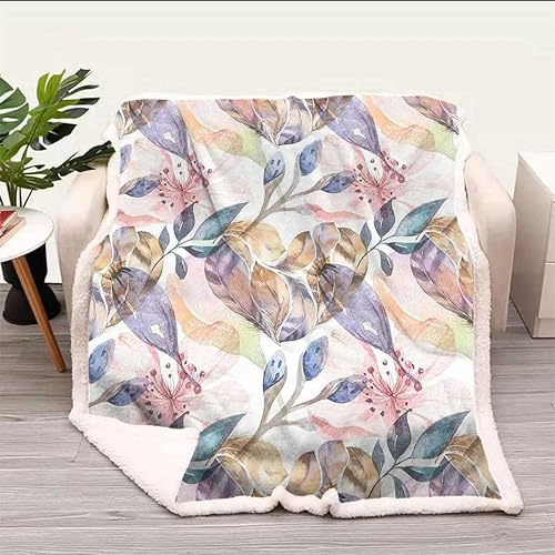 Floral Decor Cobijas Calientes para Invierno - Manta de franela suave y acogedora para dormitorio, artículos esenciales de bebé, tamaño 39 x 59