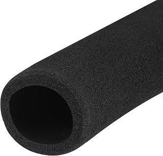 MECCANIXITY Foam Grip Tubing Handle Grips 1"(25mm) ID 3/16"(5mm) Wall Thick 7.7" Black Non-Slip for Fitness, Tools Handle Support