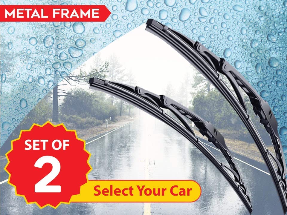 Image of Woschmann-Car Replacement Wiper Blade Assembly Compatible With- Mahindra XUV 500 2ND GEN F /L-26 inch /18 inch (Set of 2)