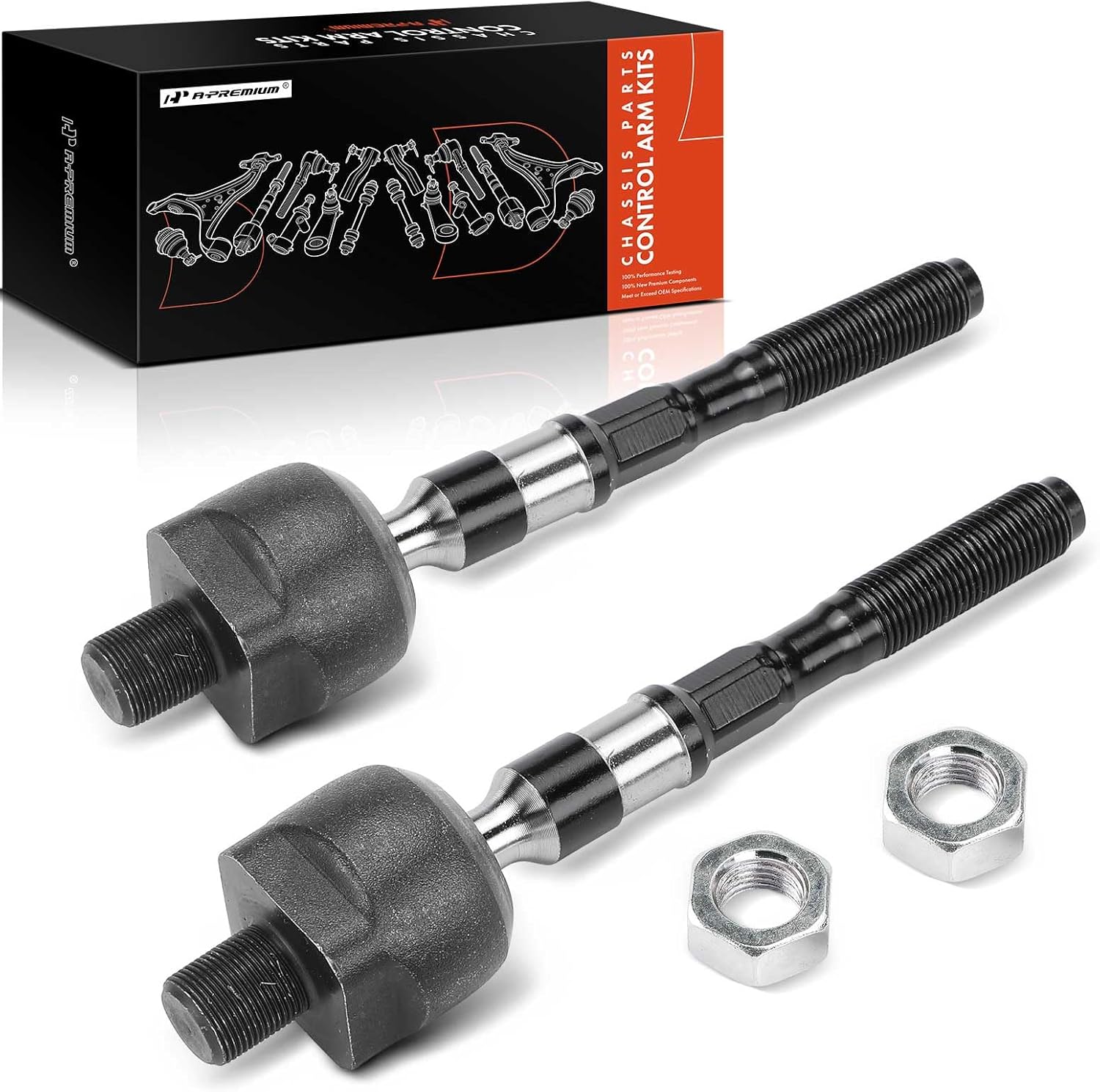 A-Premium 2 x Front Inner Tie Rod Ends, Compatible with Infiniti G25 2011-2012, G37 2010-2012, Q40 2015-2015, RWD