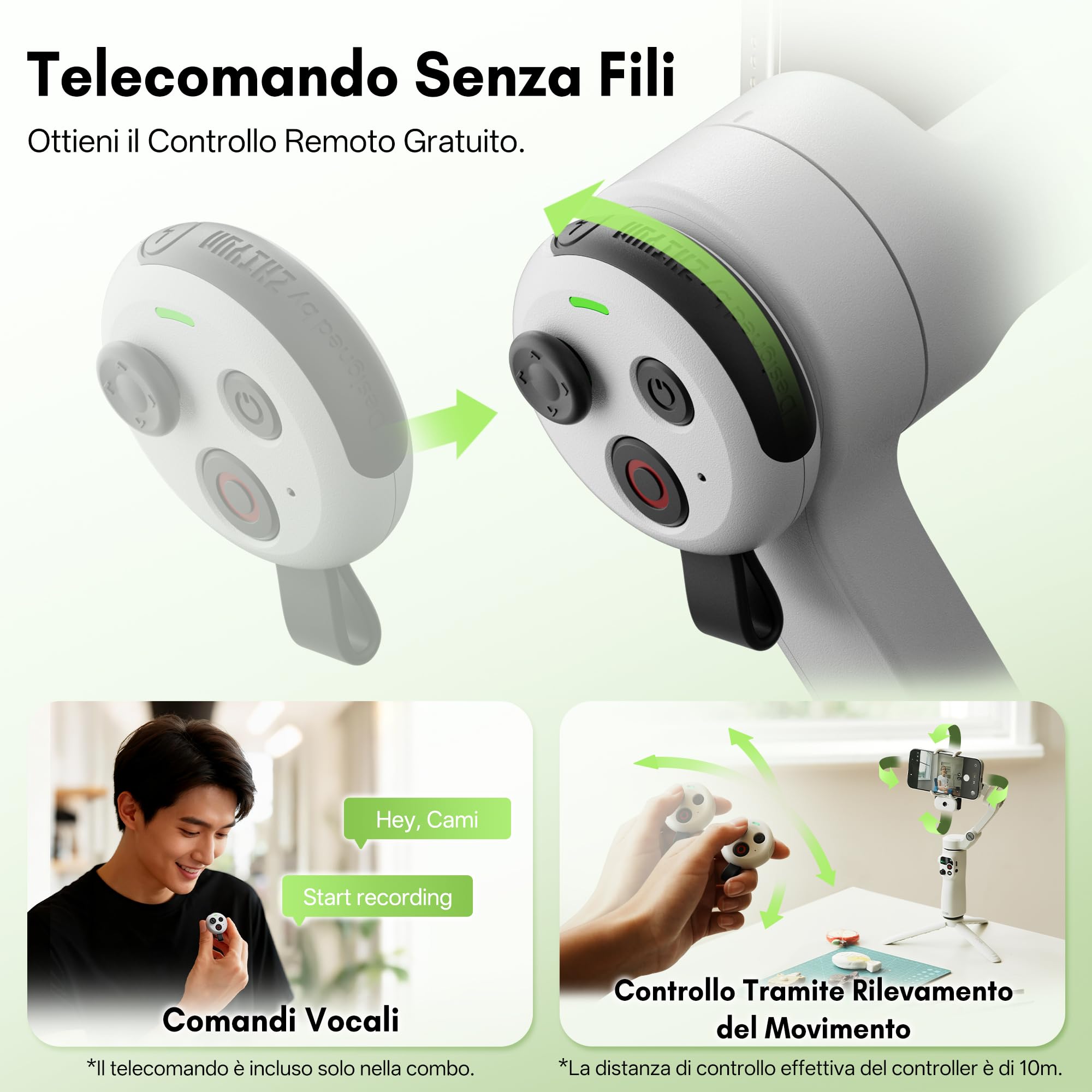 ZHIYUN Smooth Q5 Ultra Combo[Ufficiale]Stabilizzatore Smartphone, Tracciamento AI, Comando Vocale, Telecomando, Luce di Riempimento/Asta di Prolunga/Treppiede, Batteria da 13.5h, Gimbal per Telefono