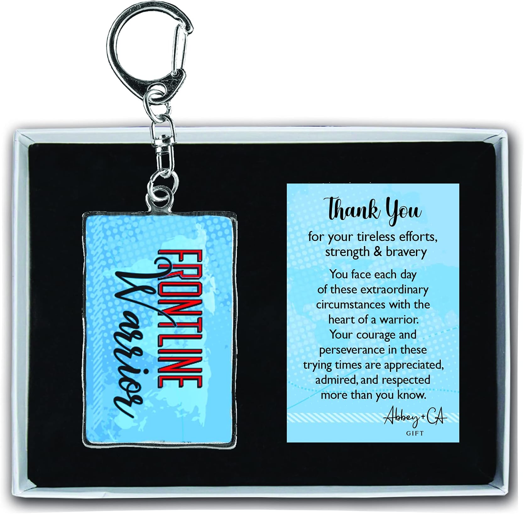 Cathedral Art Frontline Warrior Art Metal Key Ring