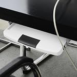 Sliding Keyboard Tray and Pp Plastic Under Desk with Stainless Steel Rails Convenient Pull-Out
