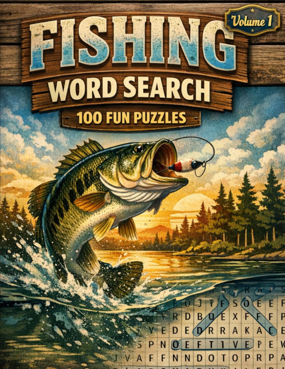 Gone Fishing Word Search: Volume 1: Freshwater Fish Word Search Puzzles