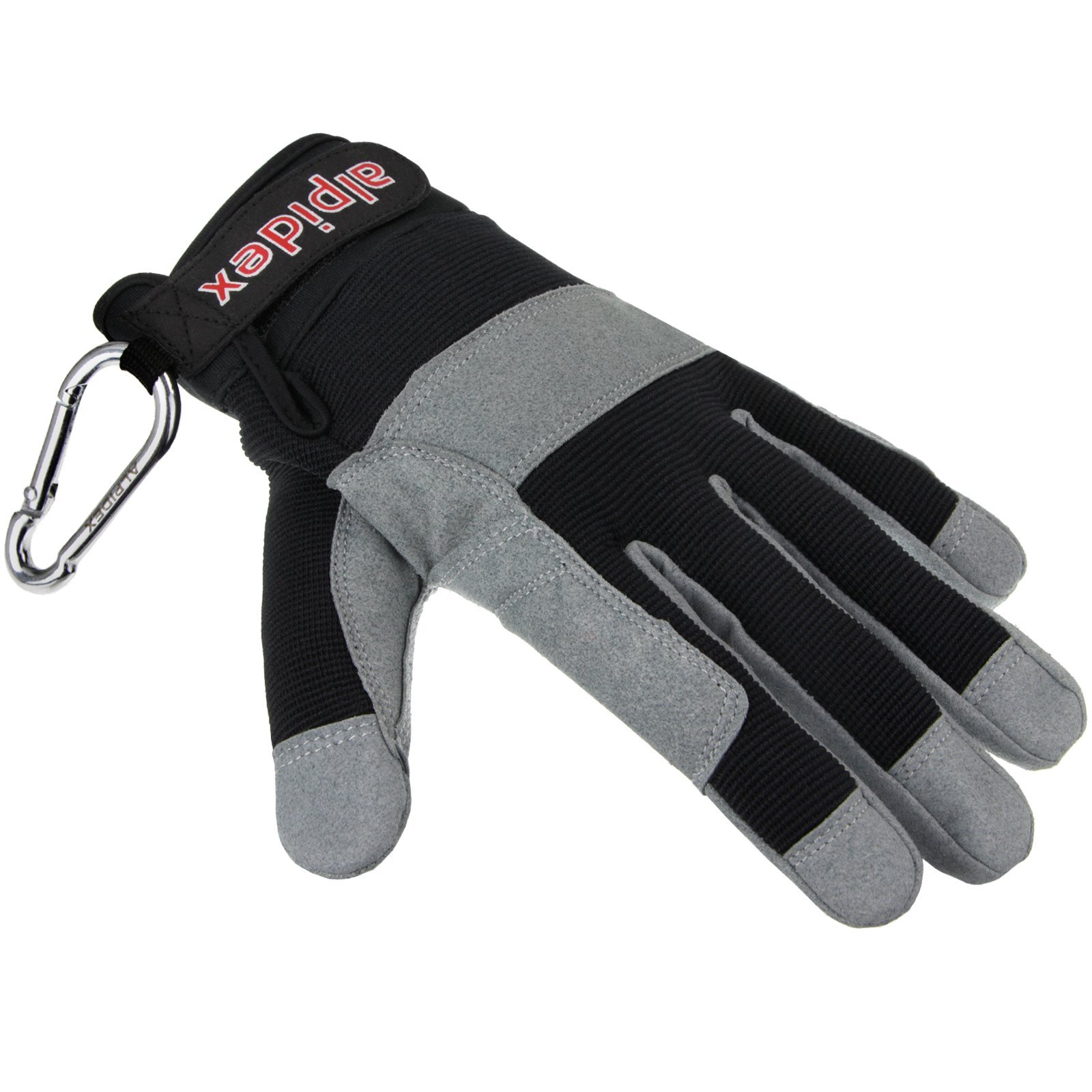 ALPIDEX Rękawiczki do wspinaczki uniseks Fullfinger rękawiczki do wspinaczki Full Finger Gloves Via Ferrata wszystkie palce zamknięte