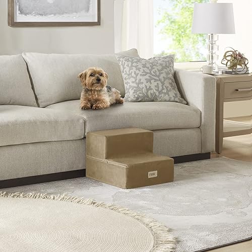 Miniatura 2 de Friends Forever Milo - Escaleras plegables para perros para interiores, peldaños de espuma de alta calidad, escalera segura y cómoda, rampa útil