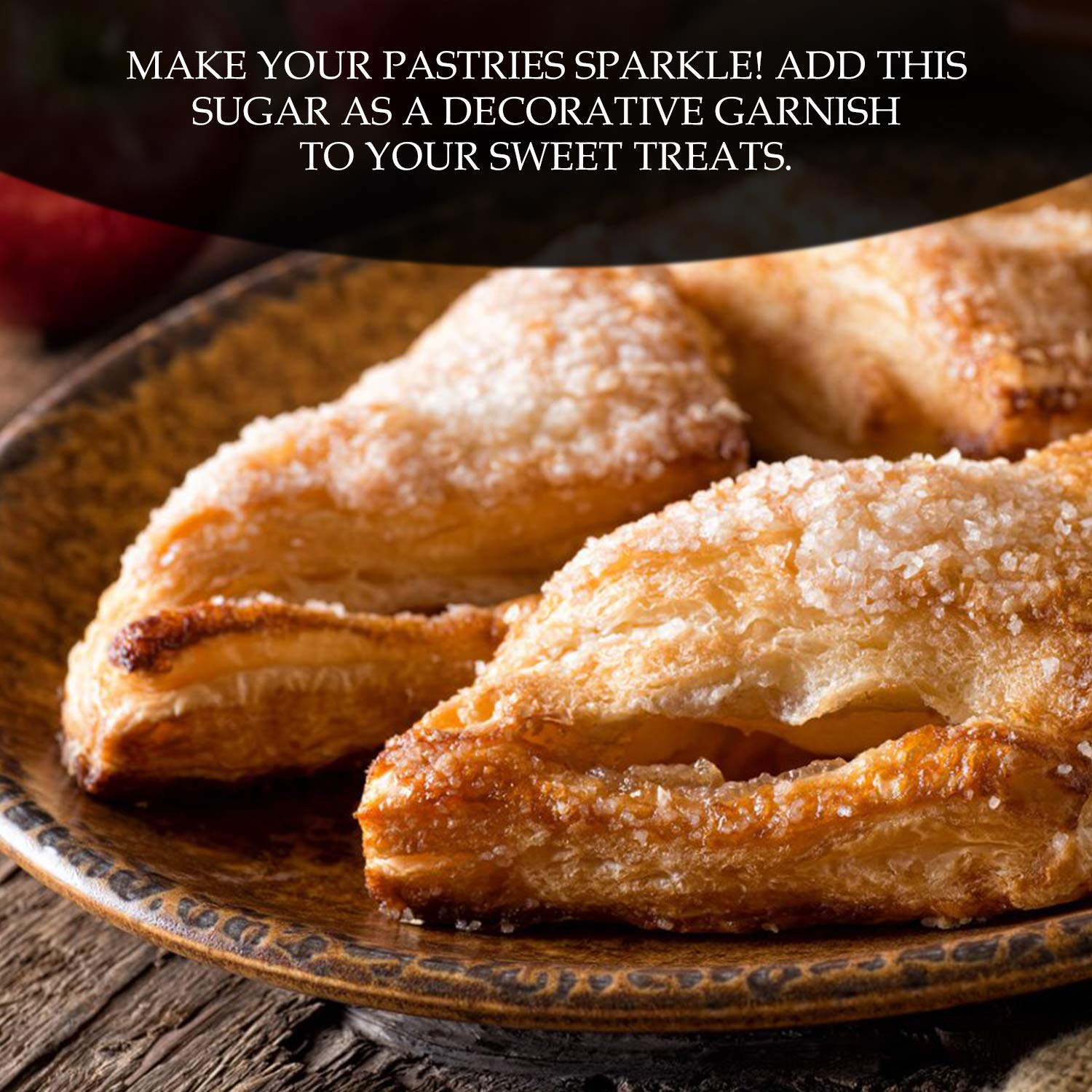 The Spice Lab Confectioners Sugar - Extra Coarse Sugar - 1 Pound - Con AA - Sugar Crystals for Baking and Cupcake Decorations - Excellent for Decorating Candy - Perfect for Bakeries (Pack of 2)