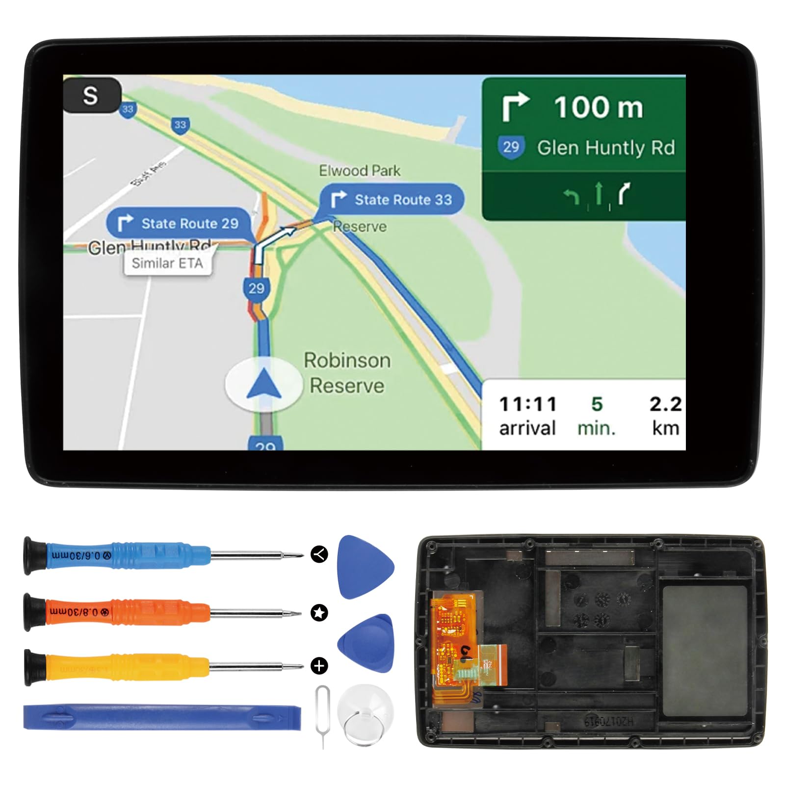 Display LCD per BMW Motorrad Navigator VI 6 Display LCD per BMW Motorrad Navigator VI Navigator 6 Moto Schermo Sostituzione Digitalizer Touchscreen Assembly con Strumenti, Nero con Telaio (versione B)