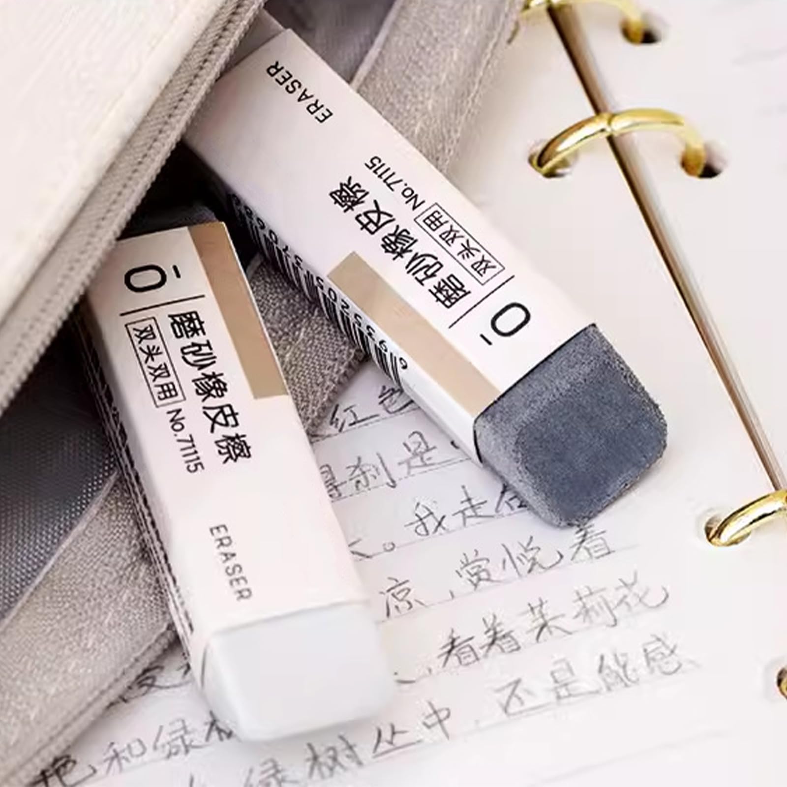 1 Pcs Frosted Eraser Sand Erasers Matte Eraser Ink Pen Ballpoint Pen Fountain Erasers Used for Correction Supplies Stationery Office School Supplies for Erasing Ballpoint - Image 4