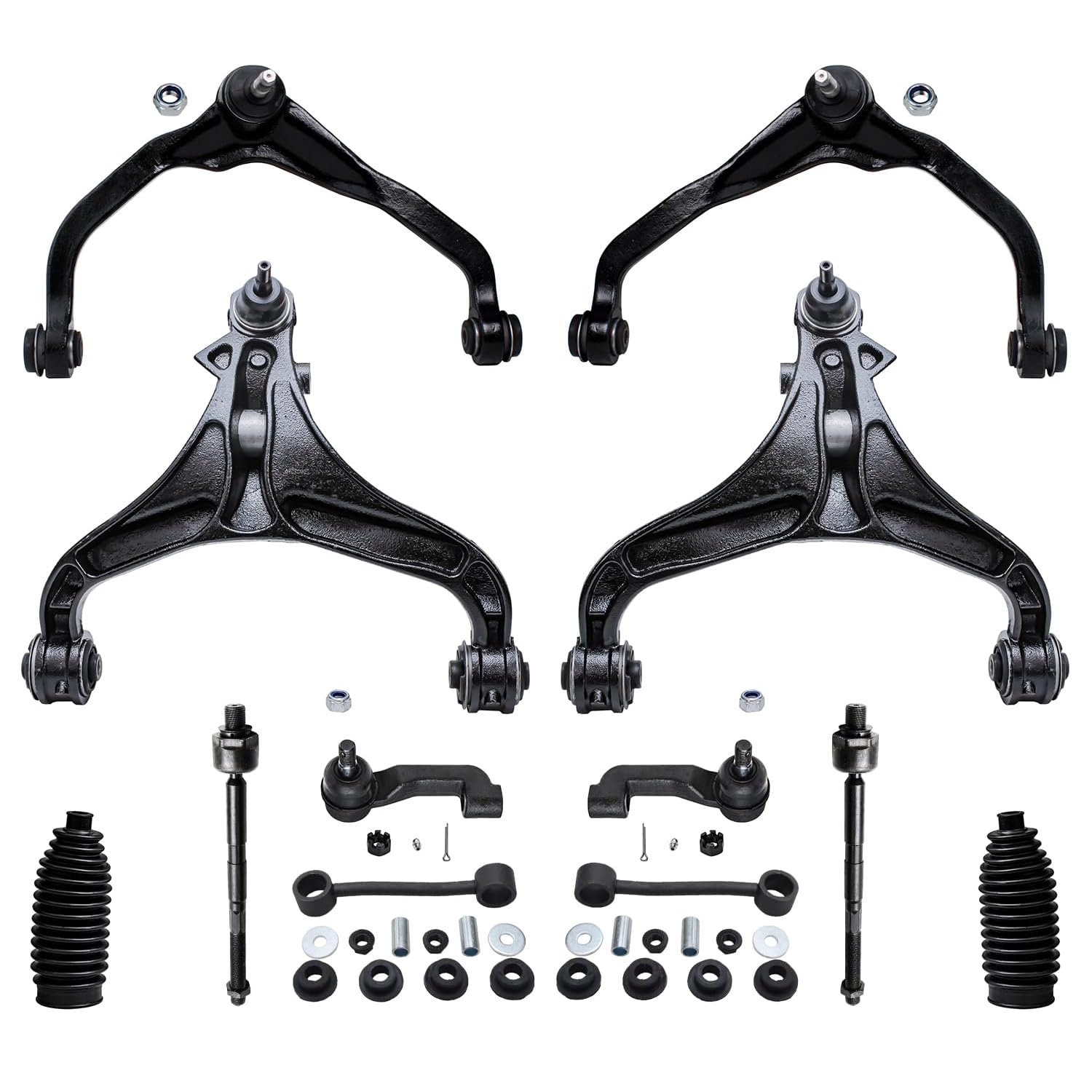 Detroit Axle - Front 12pc Control Arms Kit for 2007-2011 Dodge Nitro