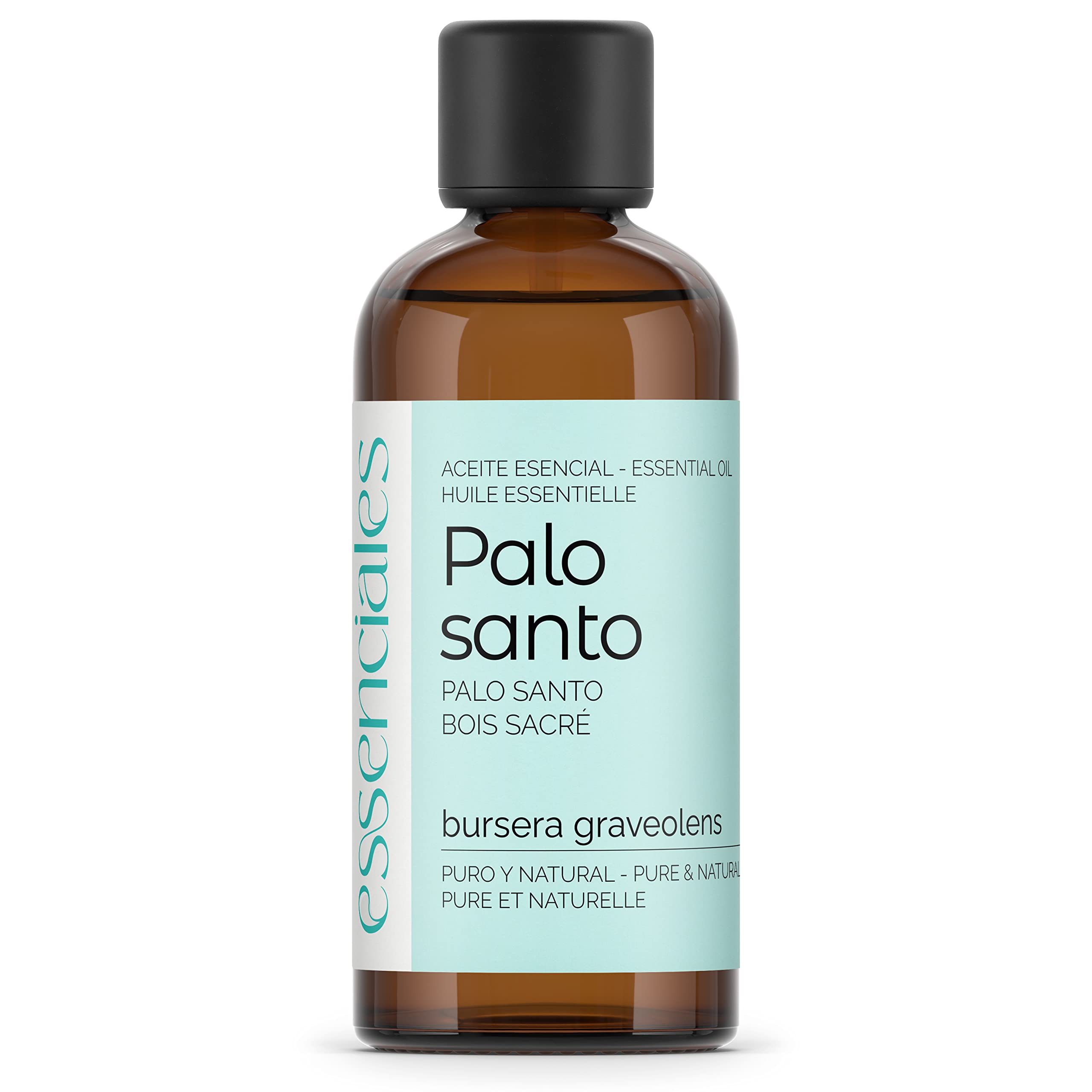 ESSENCIALES Olejek eteryczny Palo Santo 100 ml – 100% czysty i naturalny – aromat otoczkowy – idealny do dyfuzora, relaksu i aromaterapii