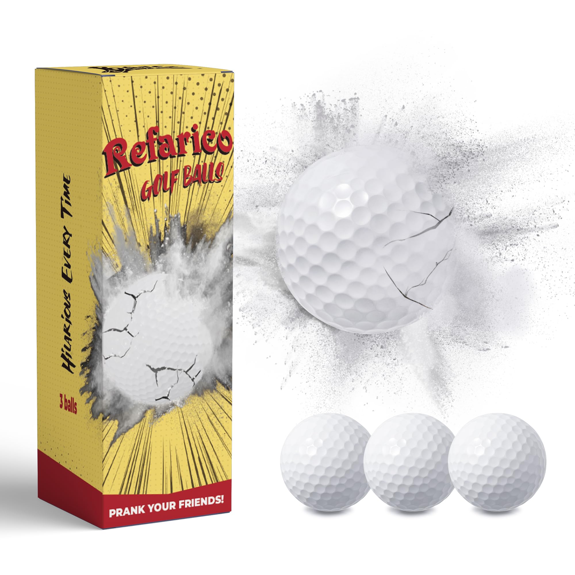 Click to get Exploding Golf Balls 3 Pack Prank Balls  Explode