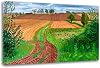 Famous Paintings Wall Art. David Hockney: Between Kilham and Langtoft. Reproduction on Canvas Poster and Prints. Living Room Decor Picture 40x68cm15.7x26.8
