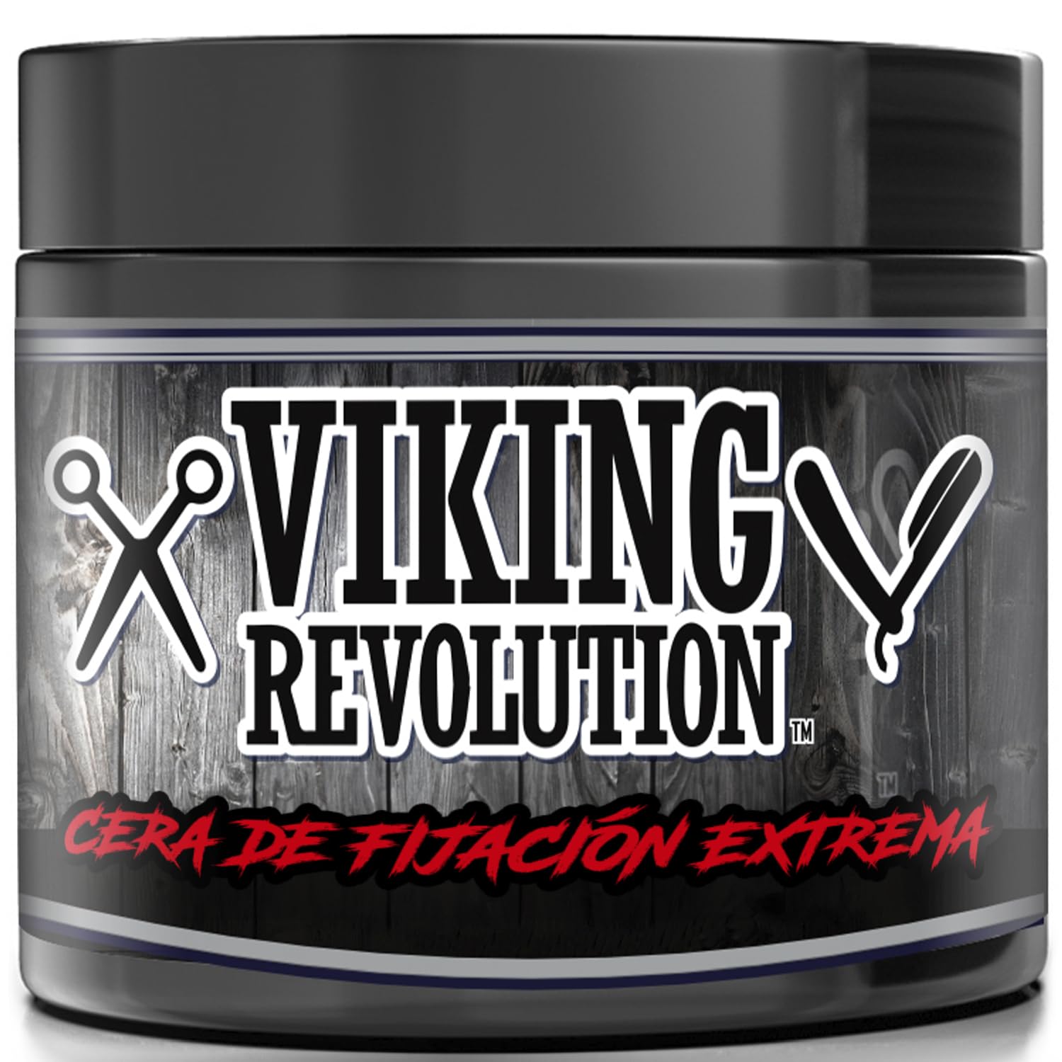 Viking Revolution - Cera Pelo Hombre 118 ml - Extra Fuerte, Firme, con Alto Brillo - Fácil de Eliminar, Cera de Estilismo para el Pelo de Alta Fijación a Base de Agua para Hombres
